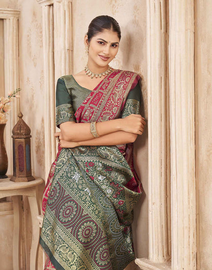 Red Silk Woven Patola Saree