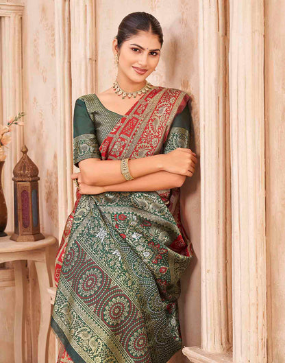 Red Silk Woven Patola Saree