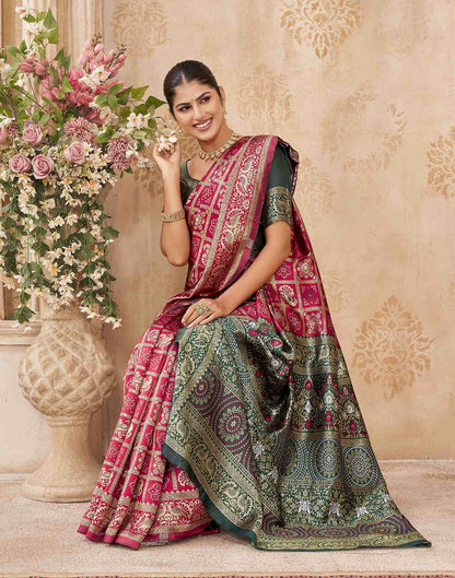 Red Silk Woven Patola Saree