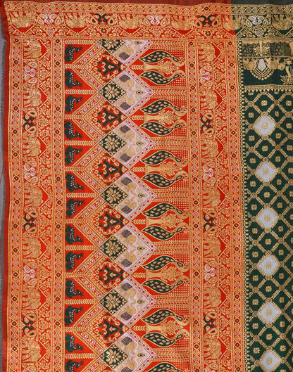 Green Silk Woven Banarasi Saree