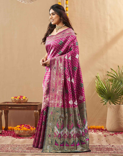 Royal Blue Silk Woven Banarasi Saree
