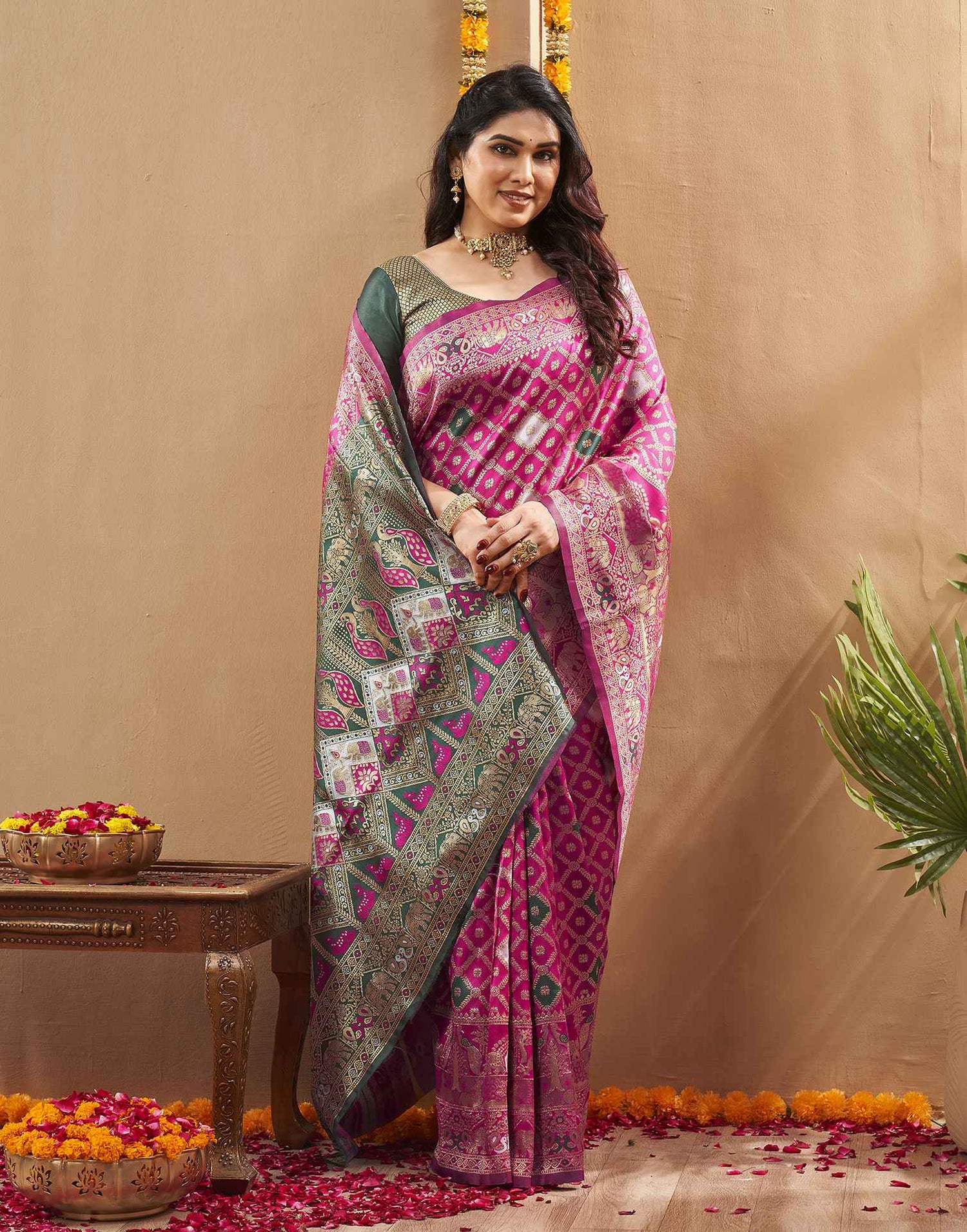 Royal Blue Silk Woven Banarasi Saree