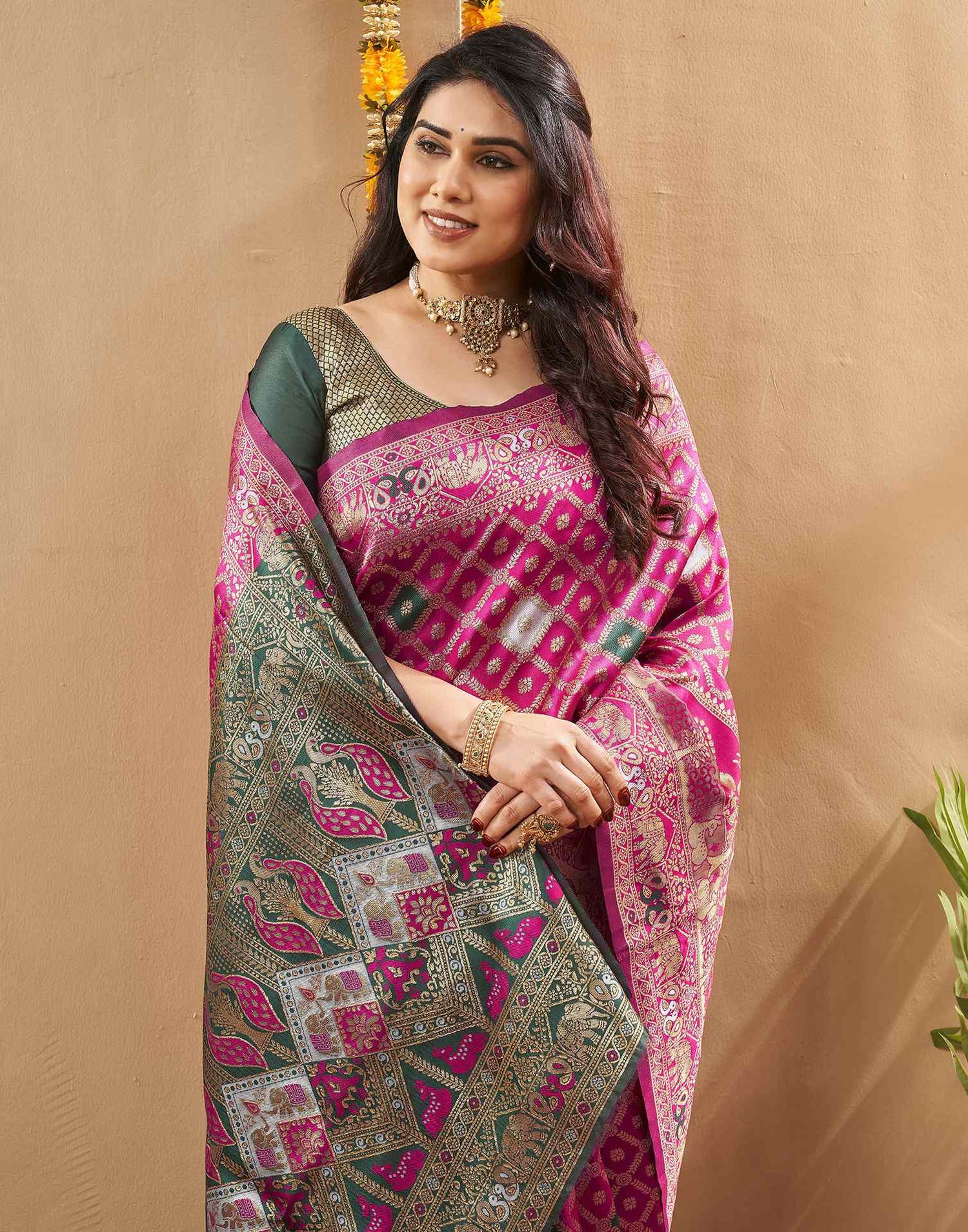 Royal Blue Silk Woven Banarasi Saree