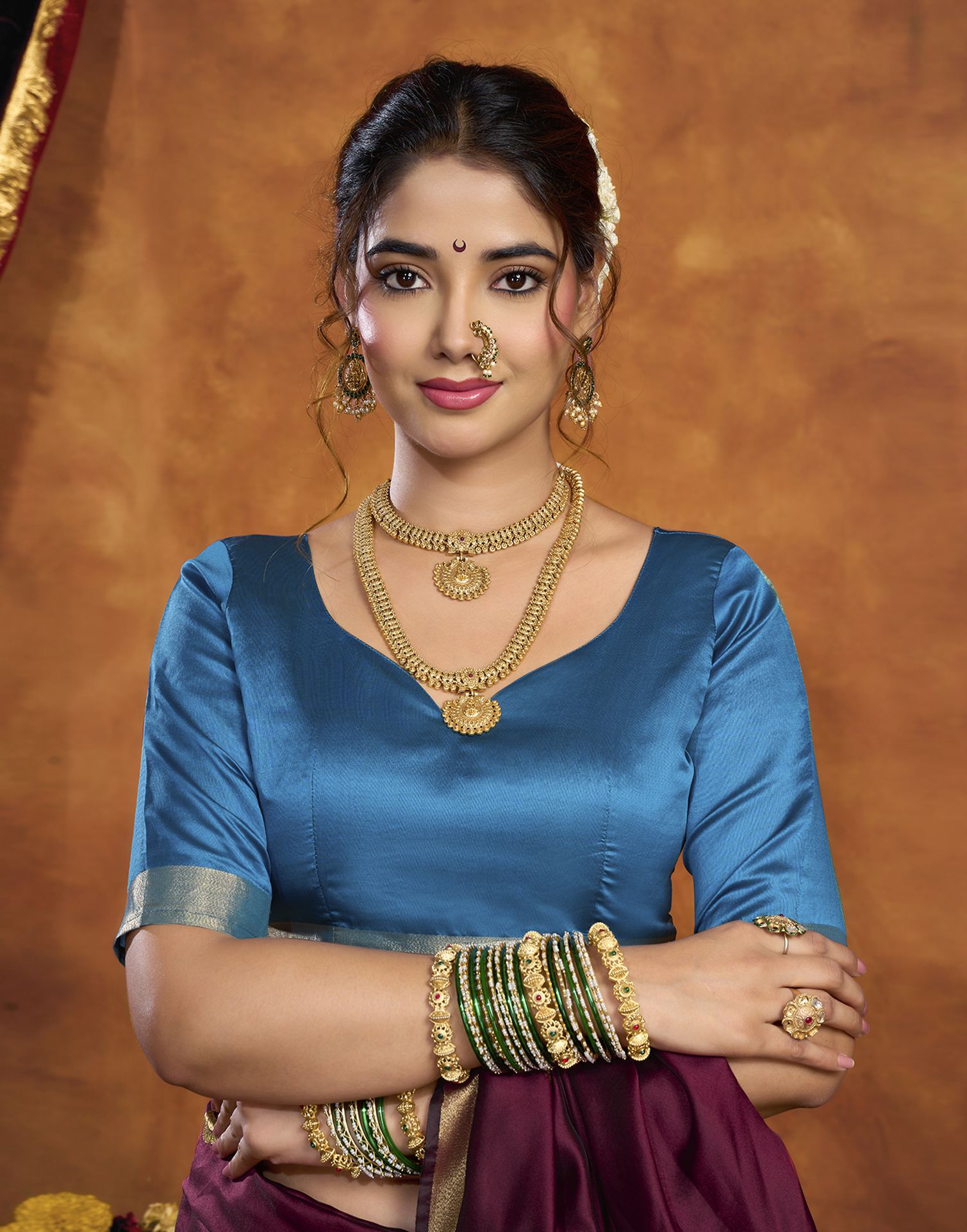Maroon Silk Woven Paithani Saree