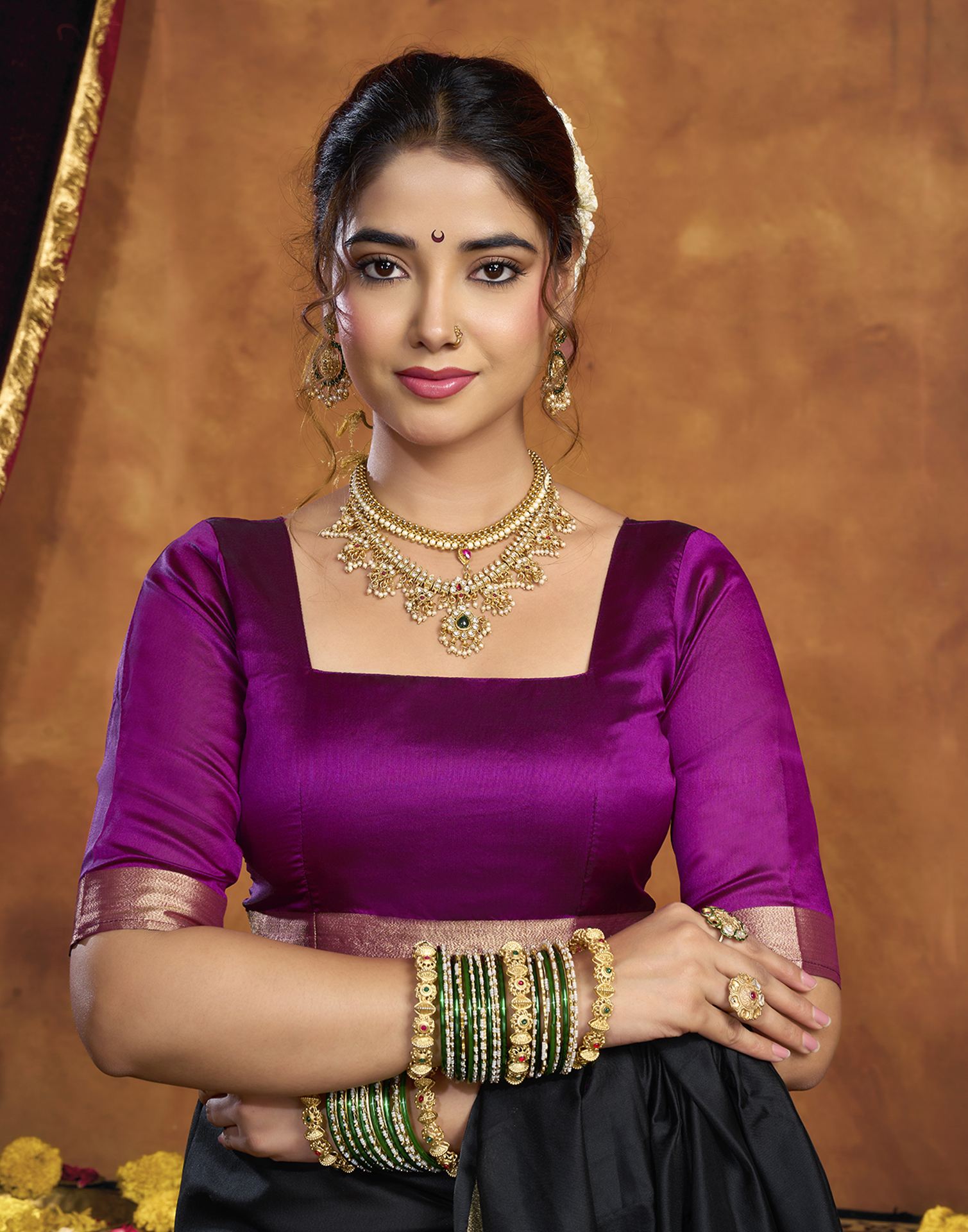 Black Silk Woven Paithani Saree