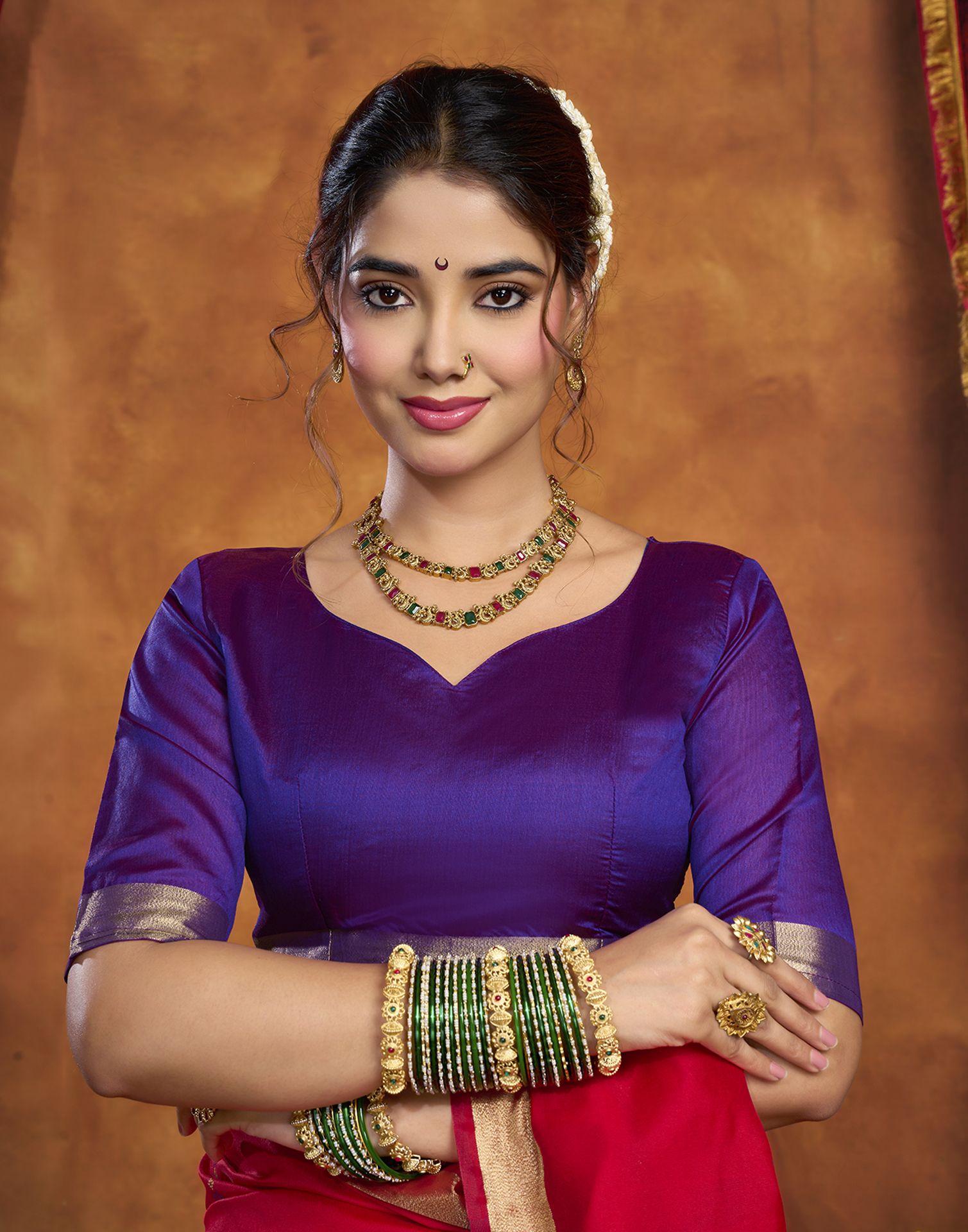 Red Silk Woven Paithani Saree