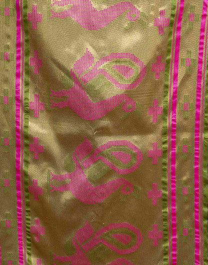 Rama Blue Silk Woven Paithani Saree