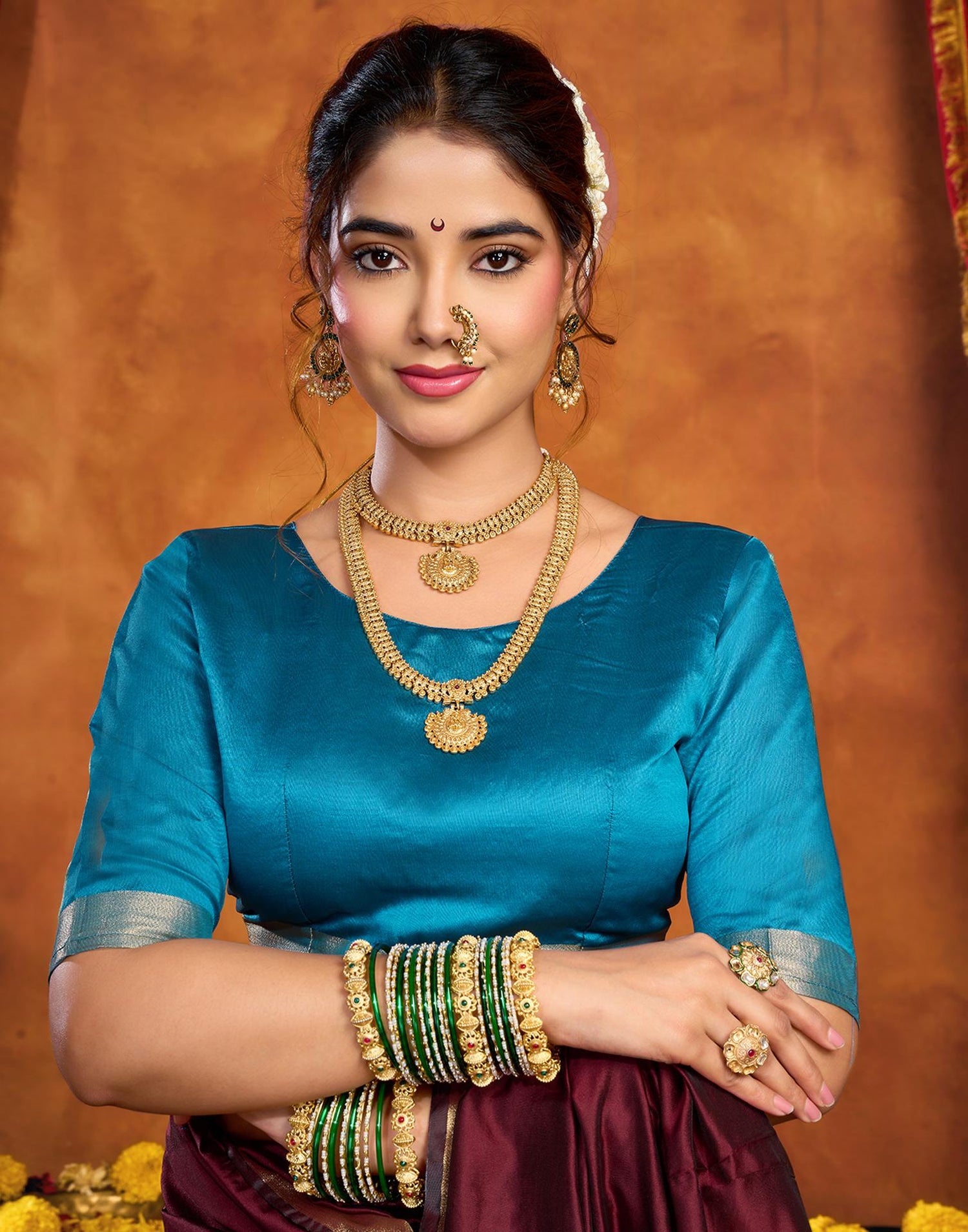 Maroon Silk Woven Paithani Saree