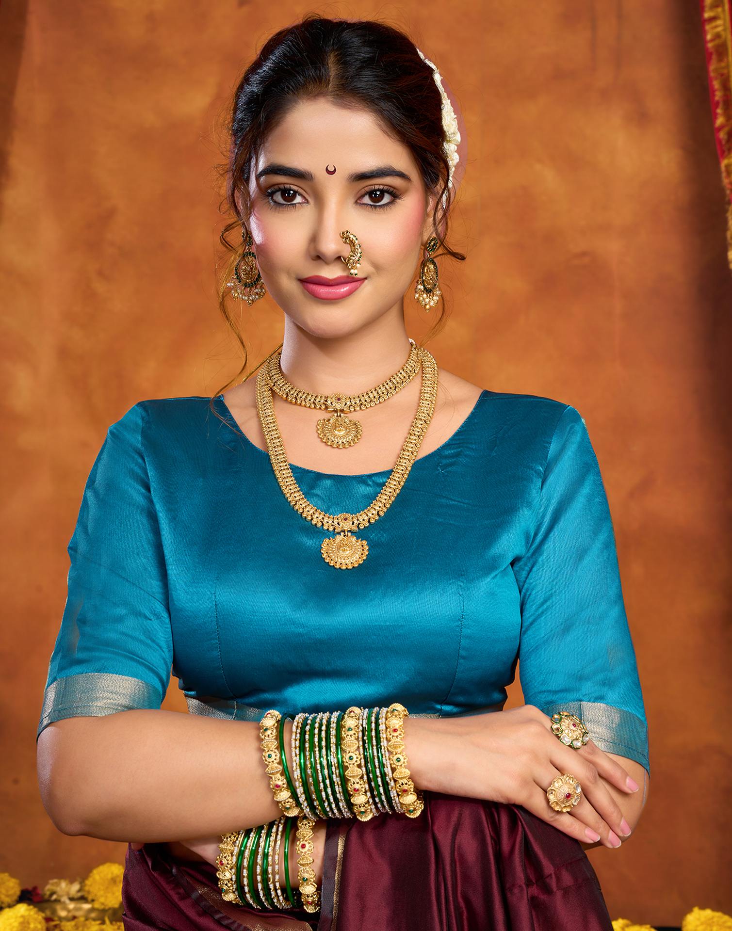 Maroon Silk Woven Paithani Saree