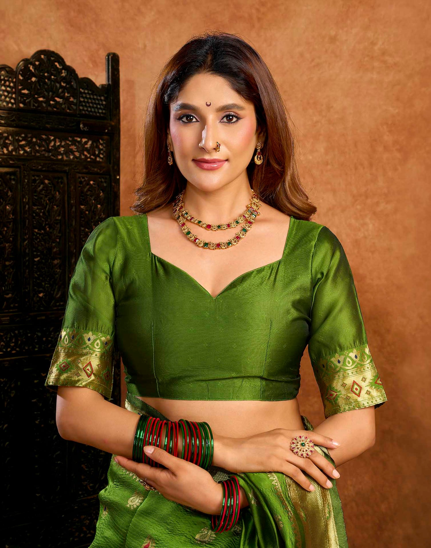 Green Silk Woven Paithani Saree