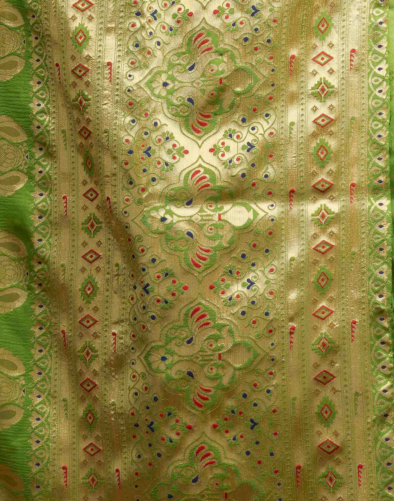 Green Silk Woven Paithani Saree