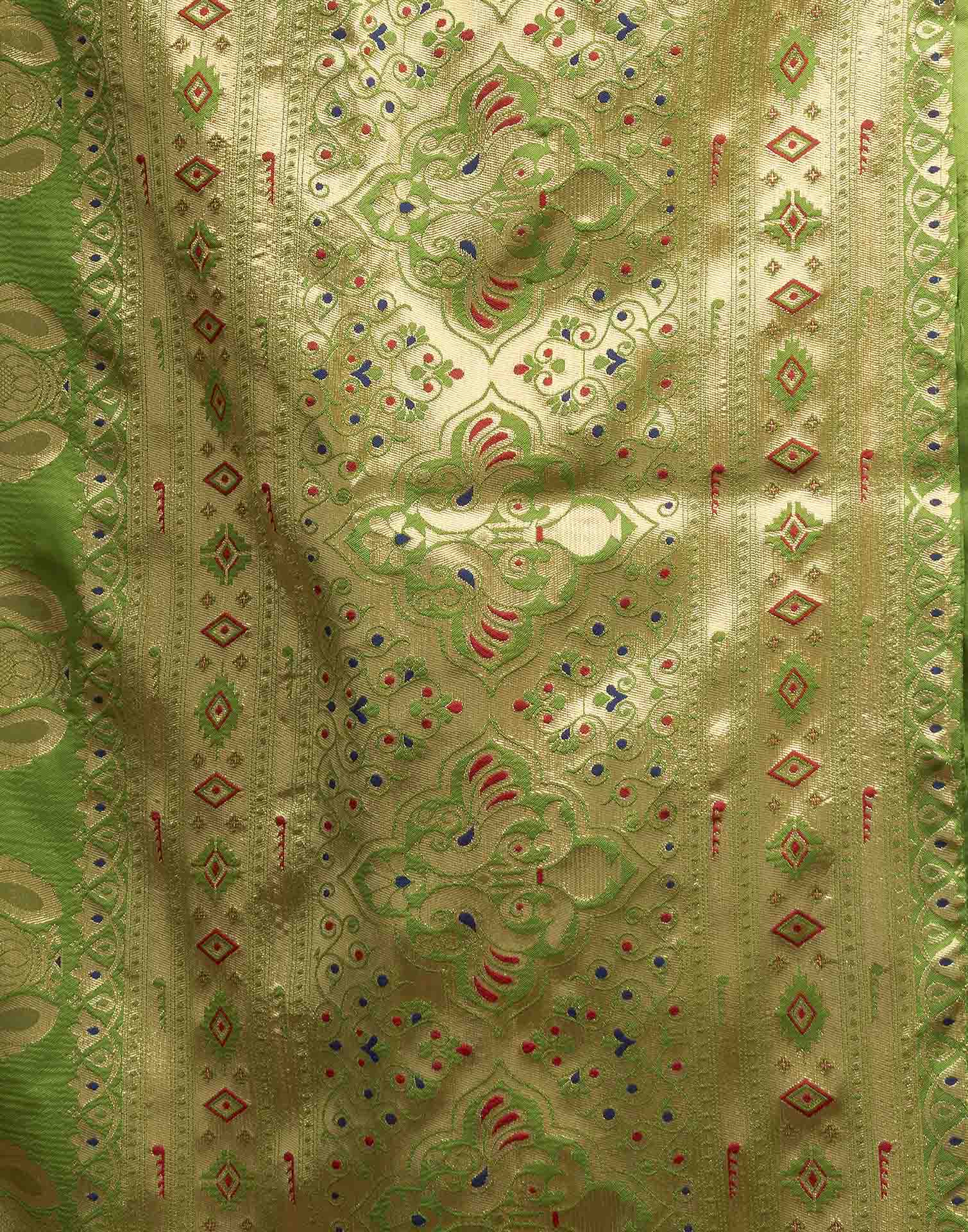 Green Silk Woven Paithani Saree