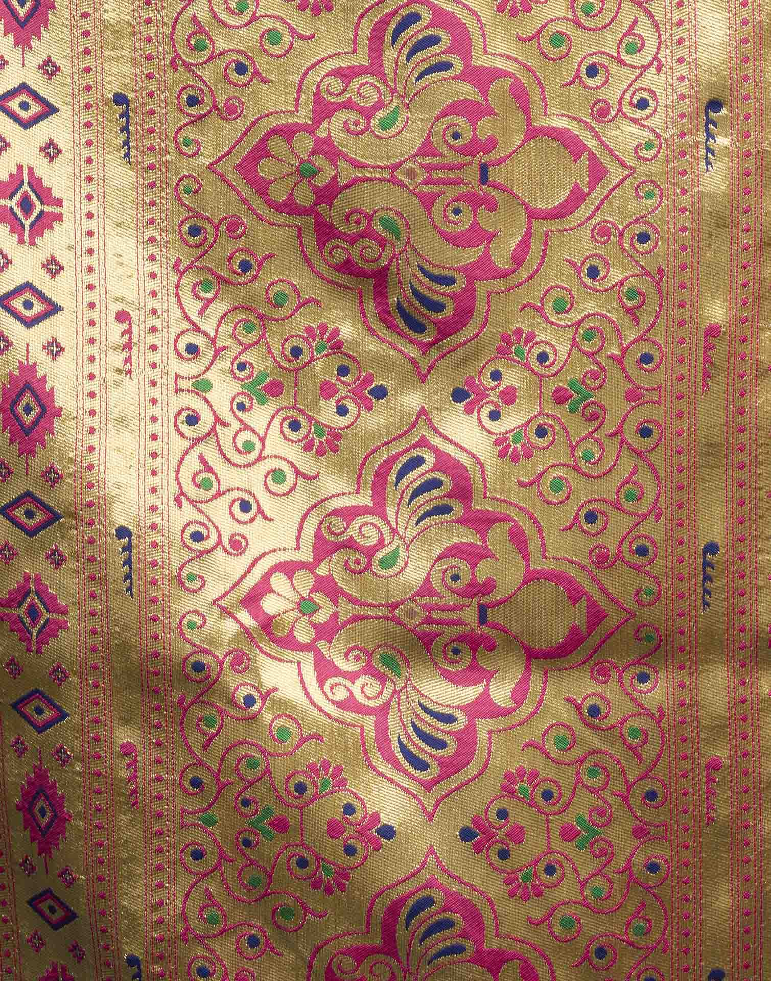 Pink Silk Woven Paithani Saree