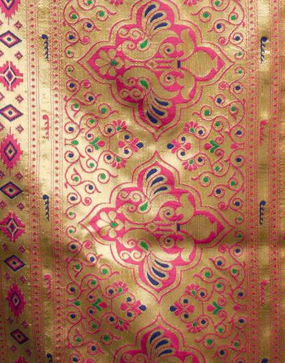 Pink Silk Woven Paithani Saree
