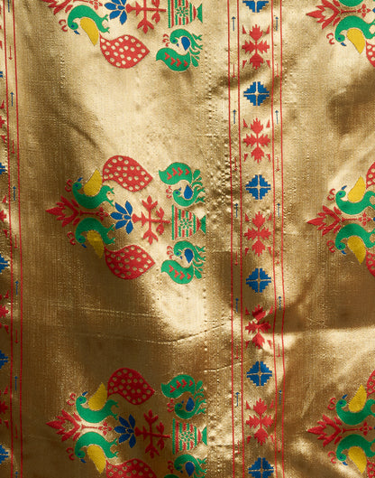 Blue Silk Woven Paithani Saree