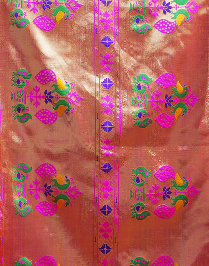 Purple Silk Woven Paithani Saree