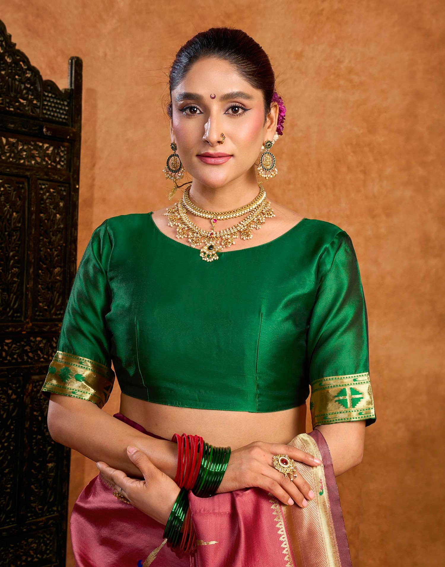 Pink Silk Woven Paithani Saree