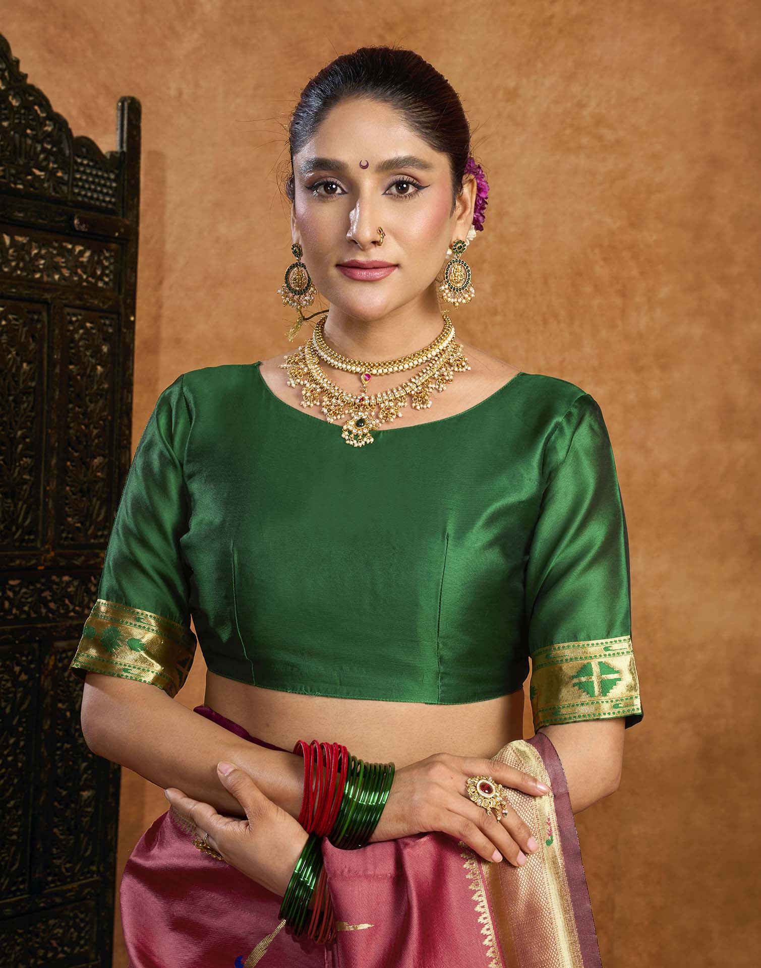 Pink Silk Woven Paithani Saree