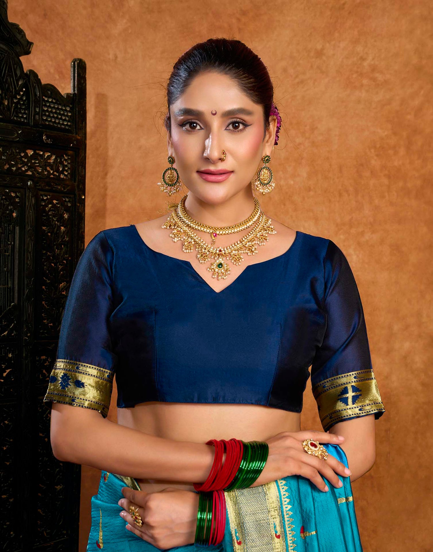 Blue Silk Woven Paithani Saree