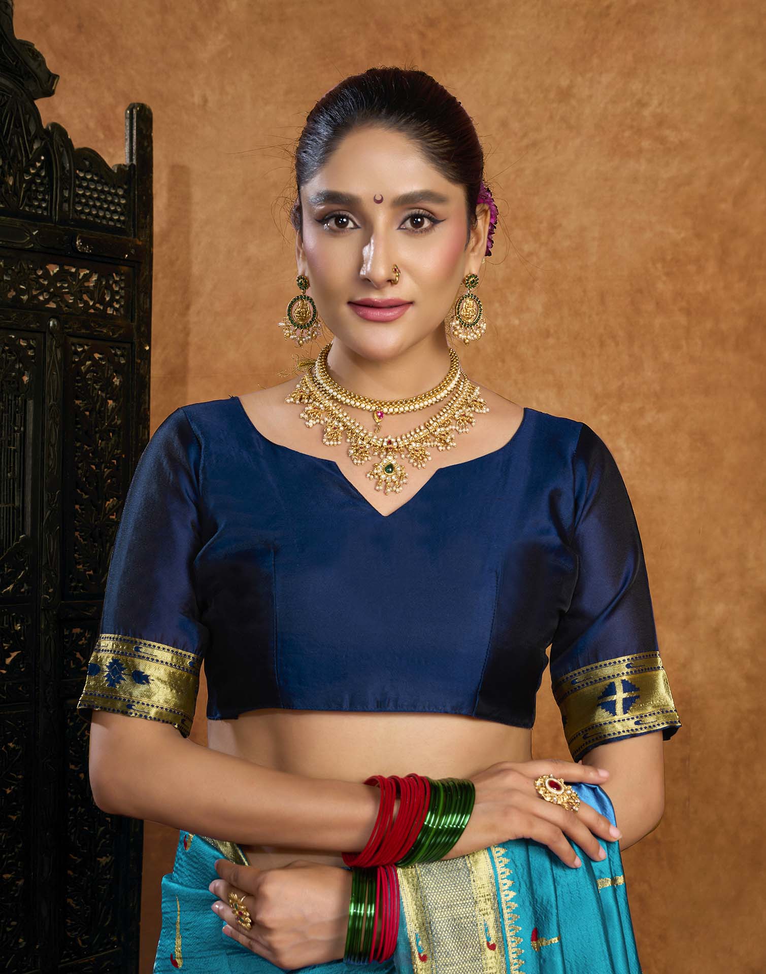 Blue Silk Woven Paithani Saree