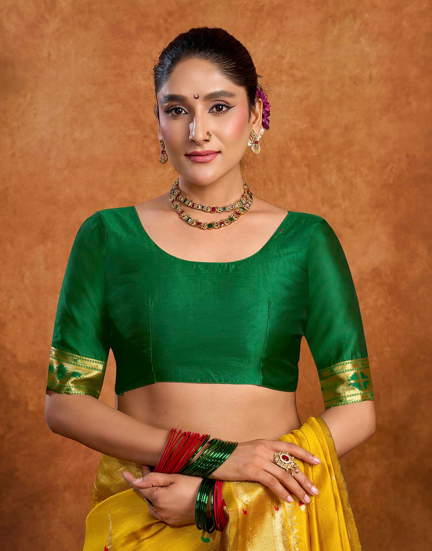Yellow Silk Woven Paithani Saree