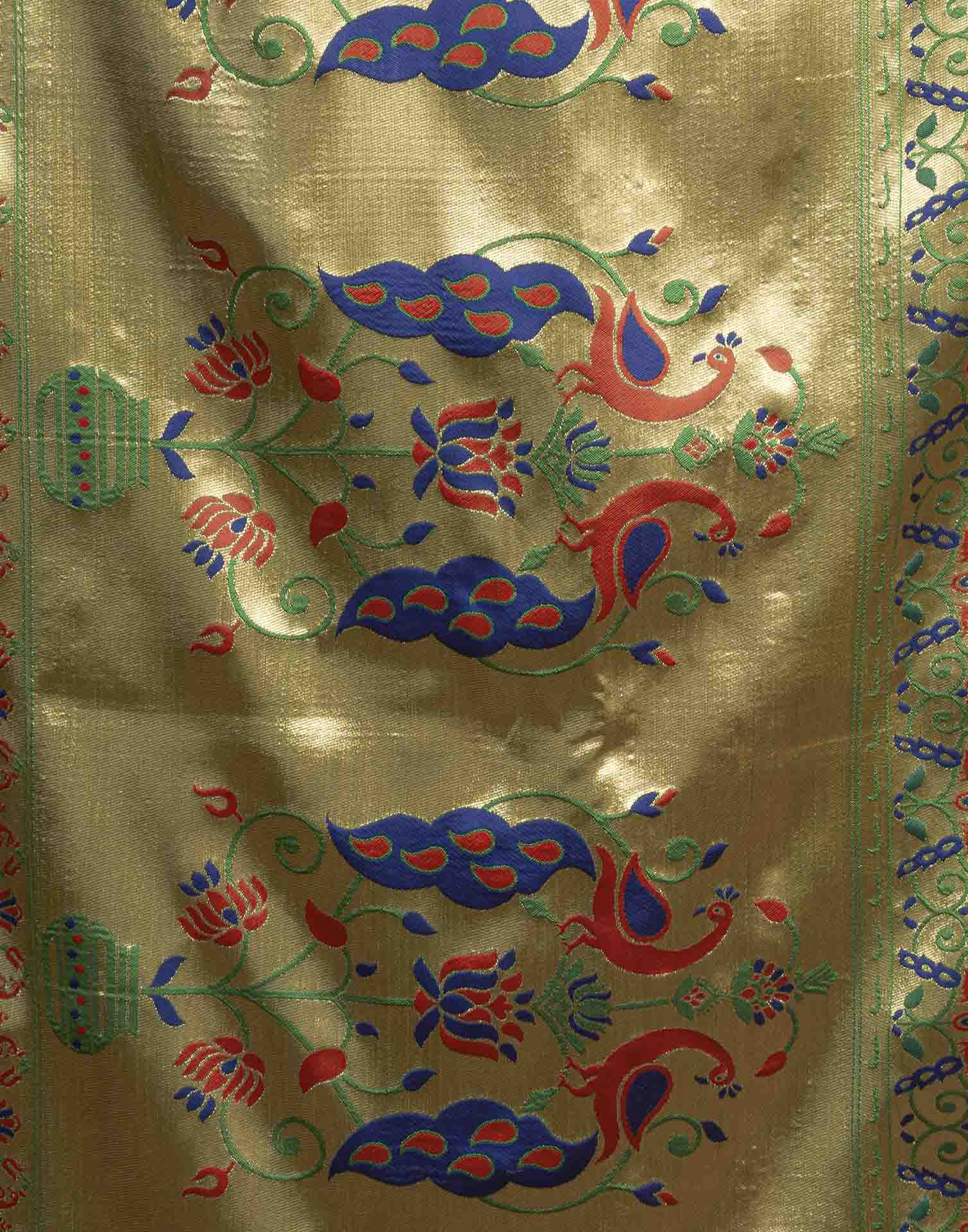 Red Silk Woven Paithani Saree