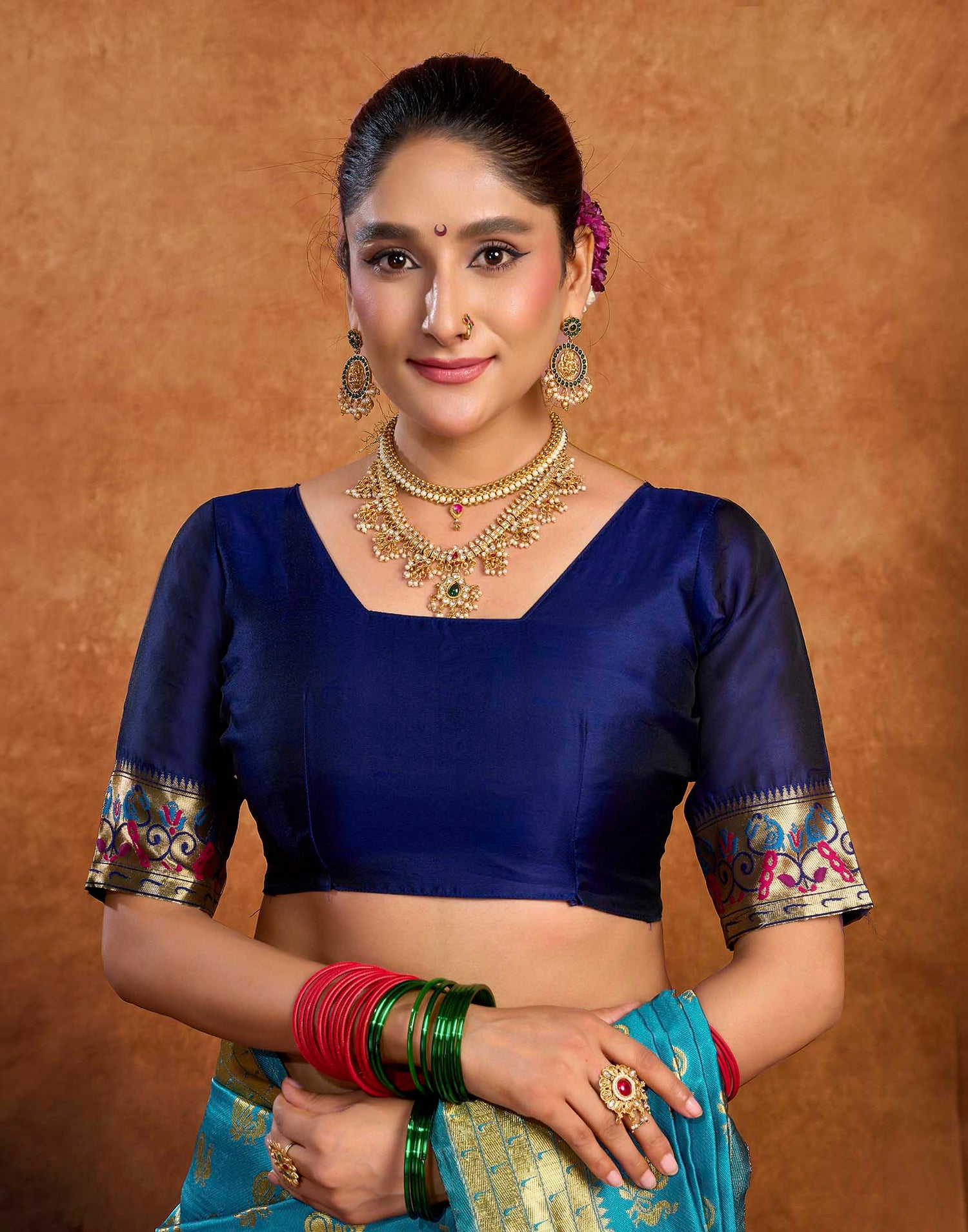 Blue Silk Woven Paithani Saree