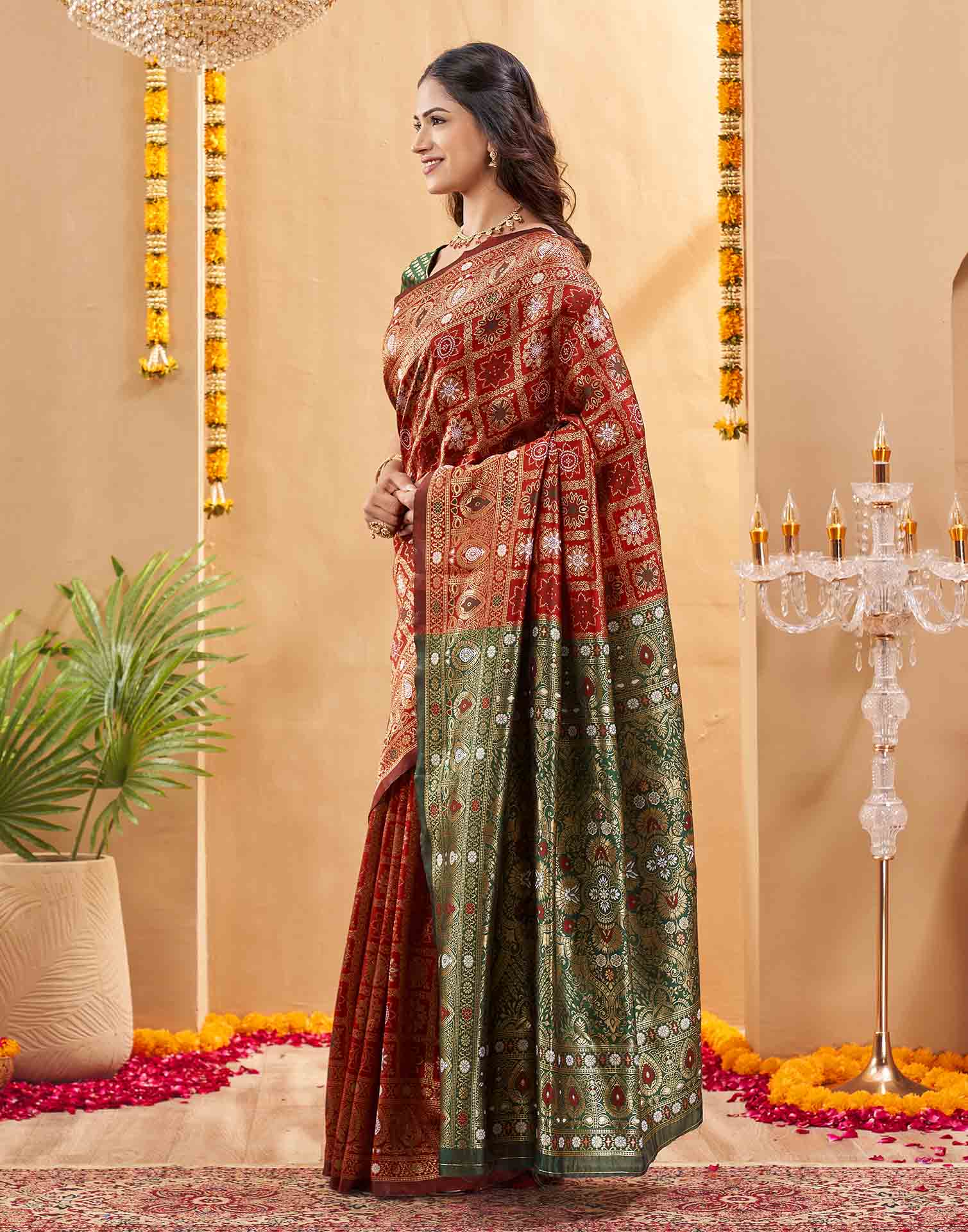 Red Silk Woven Patola Saree