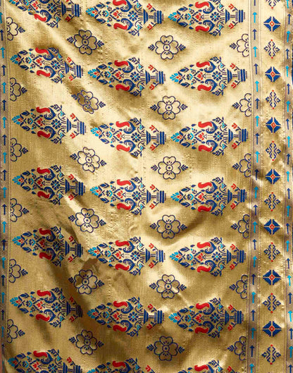 Blue Silk Woven Paithani Saree