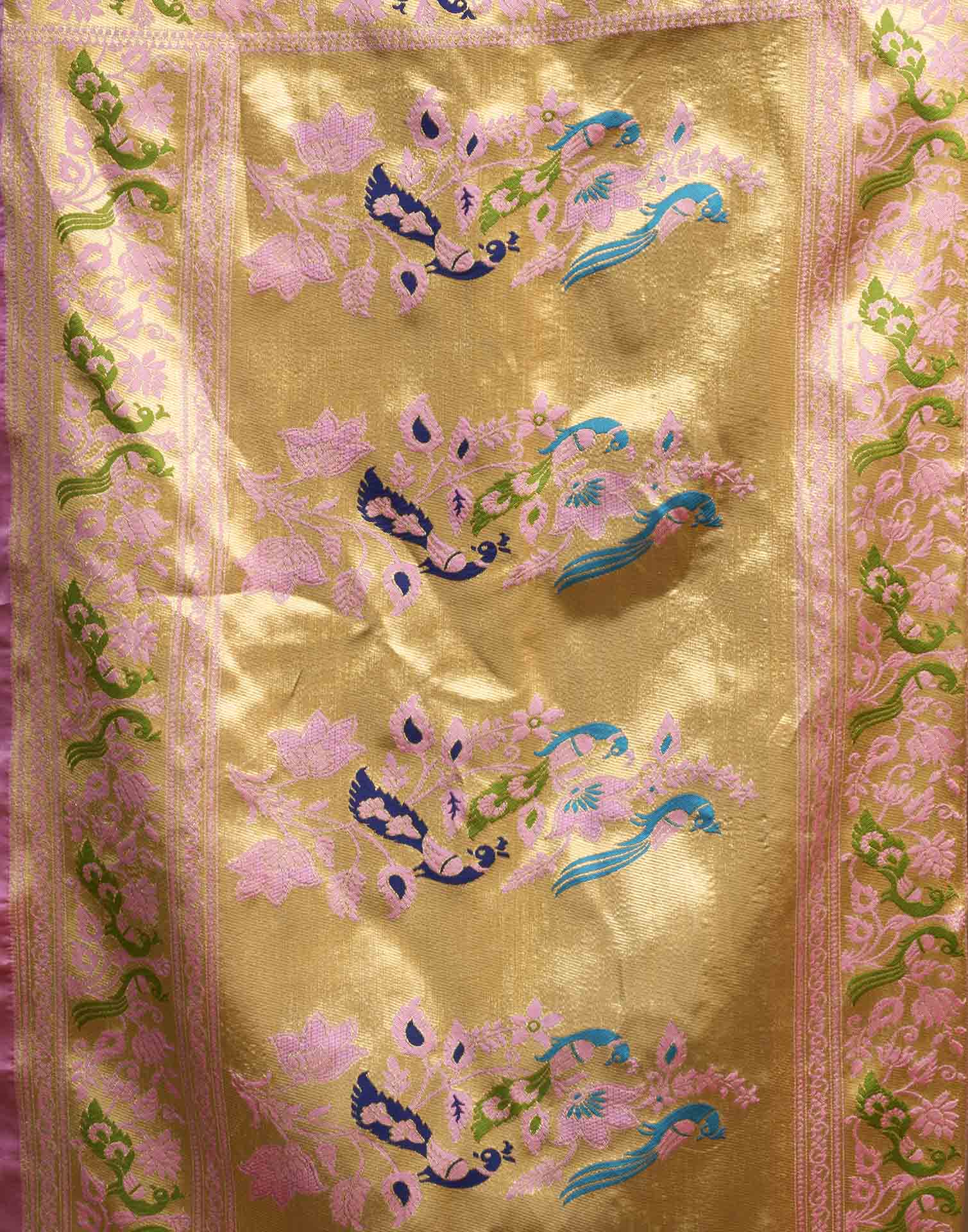 Pink Silk Woven Paithani Saree