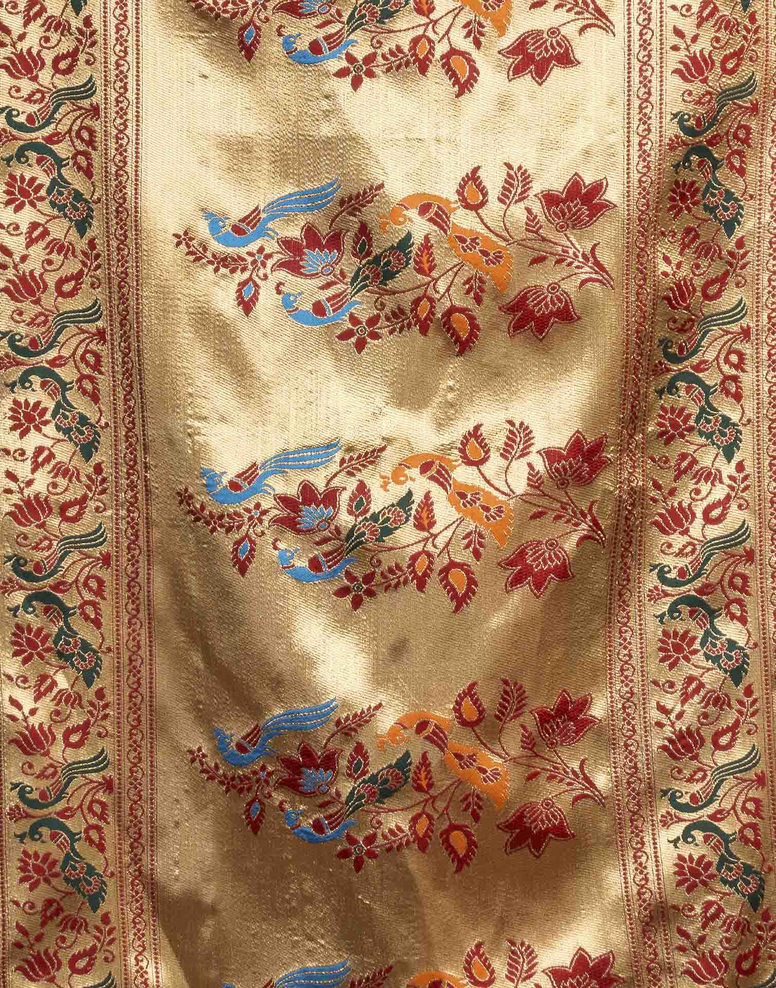 Maroon Silk Woven Paithani Saree