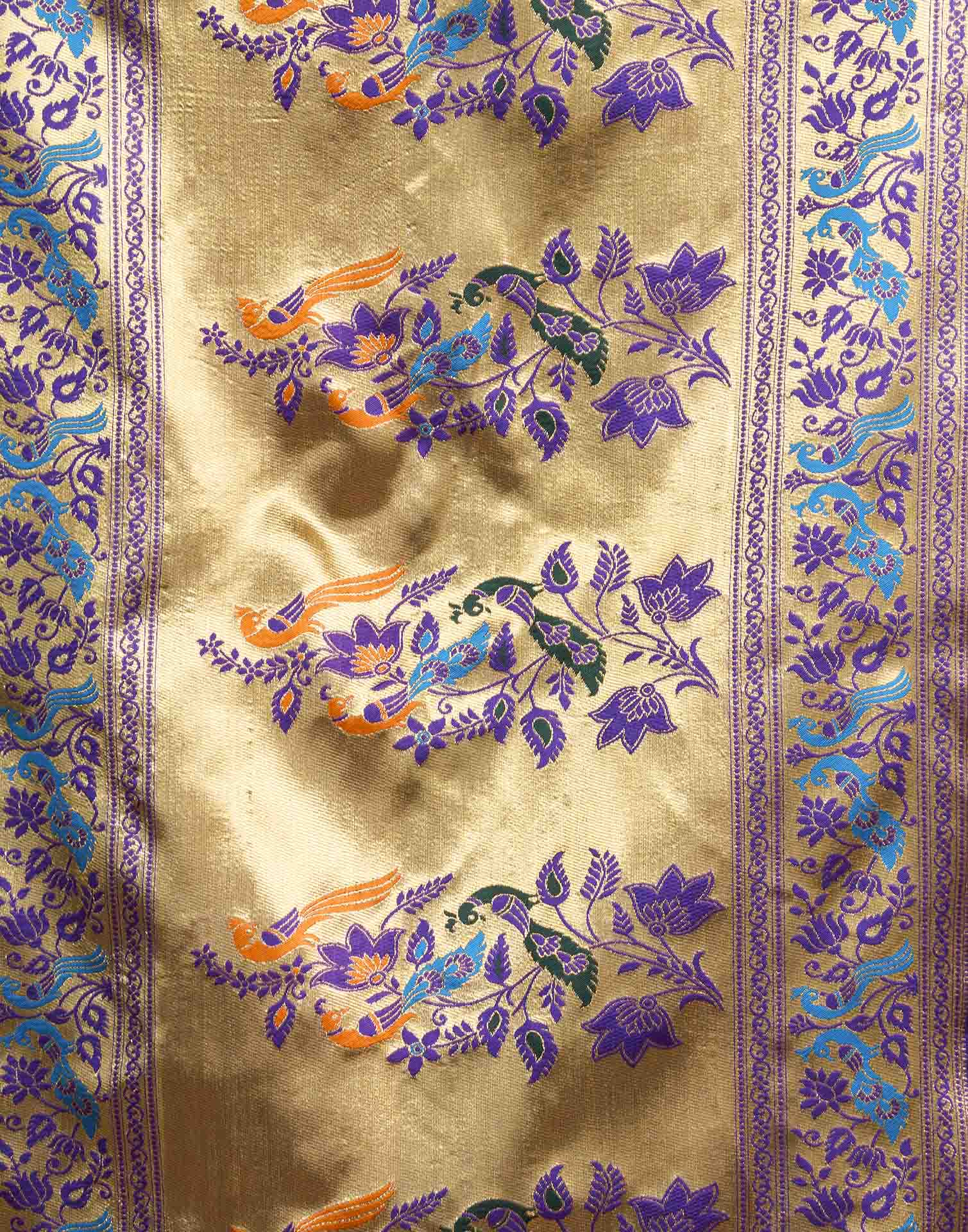 Purple Silk Woven Paithani Saree
