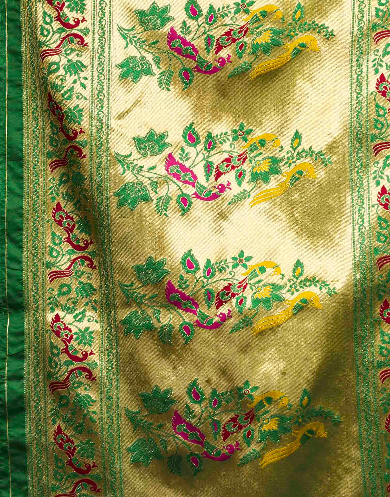 Green Silk Woven Paithani Saree