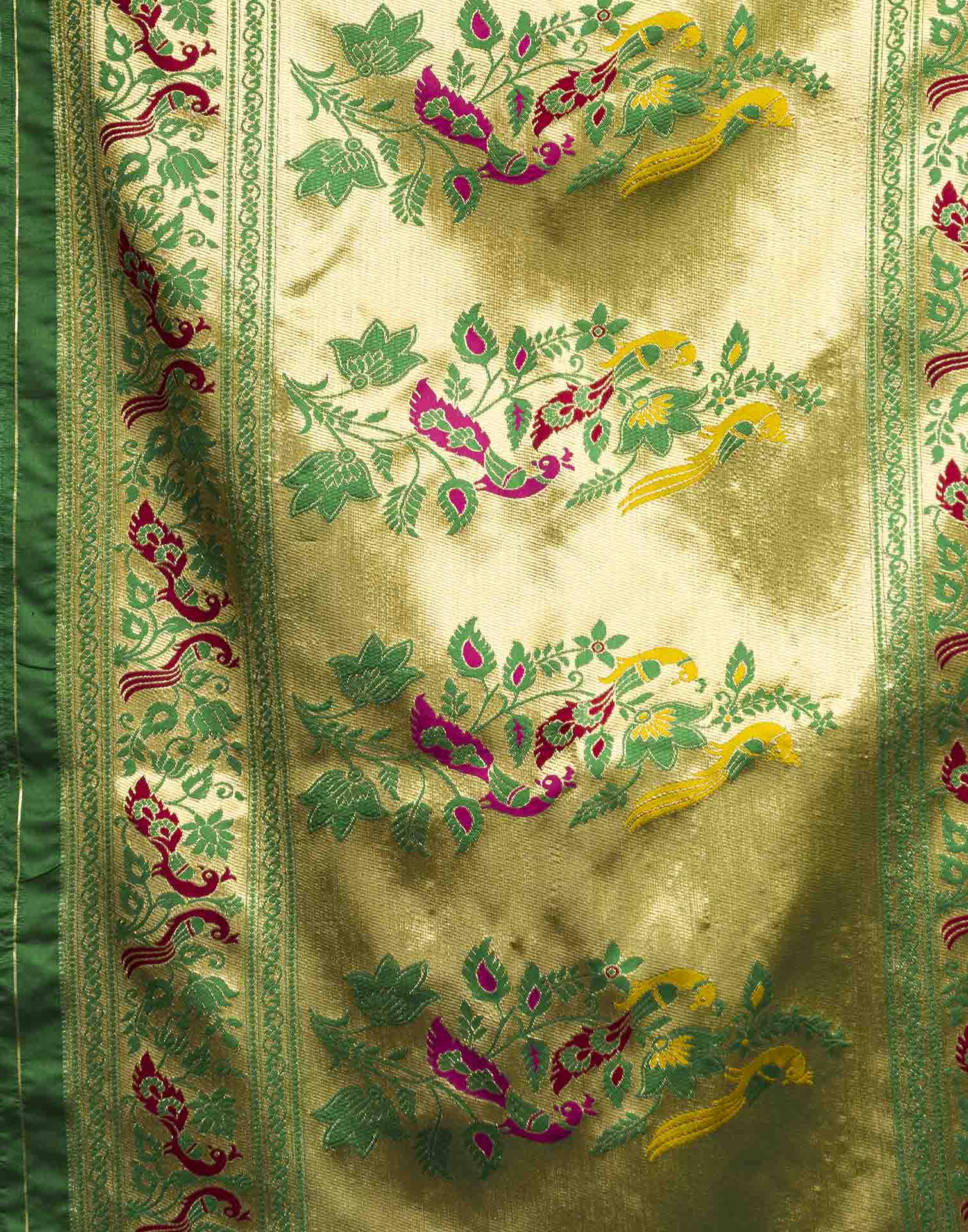 Green Silk Woven Paithani Saree