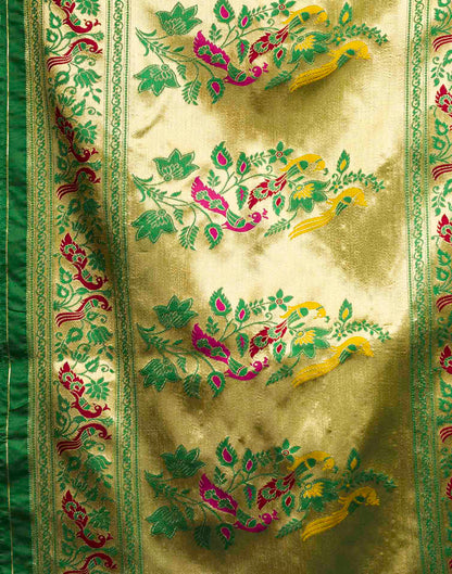 Green Silk Woven Paithani Saree