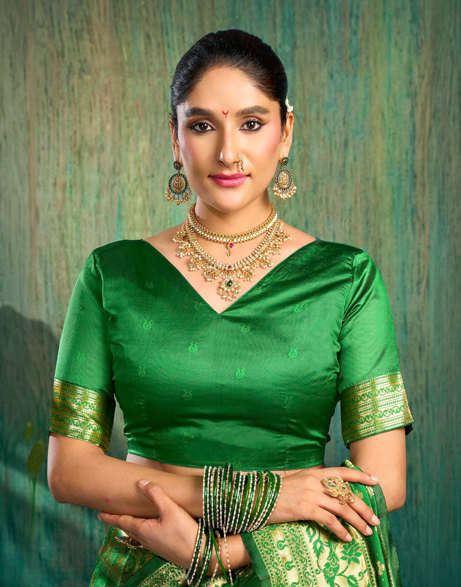 Green Silk Woven Paithani Saree
