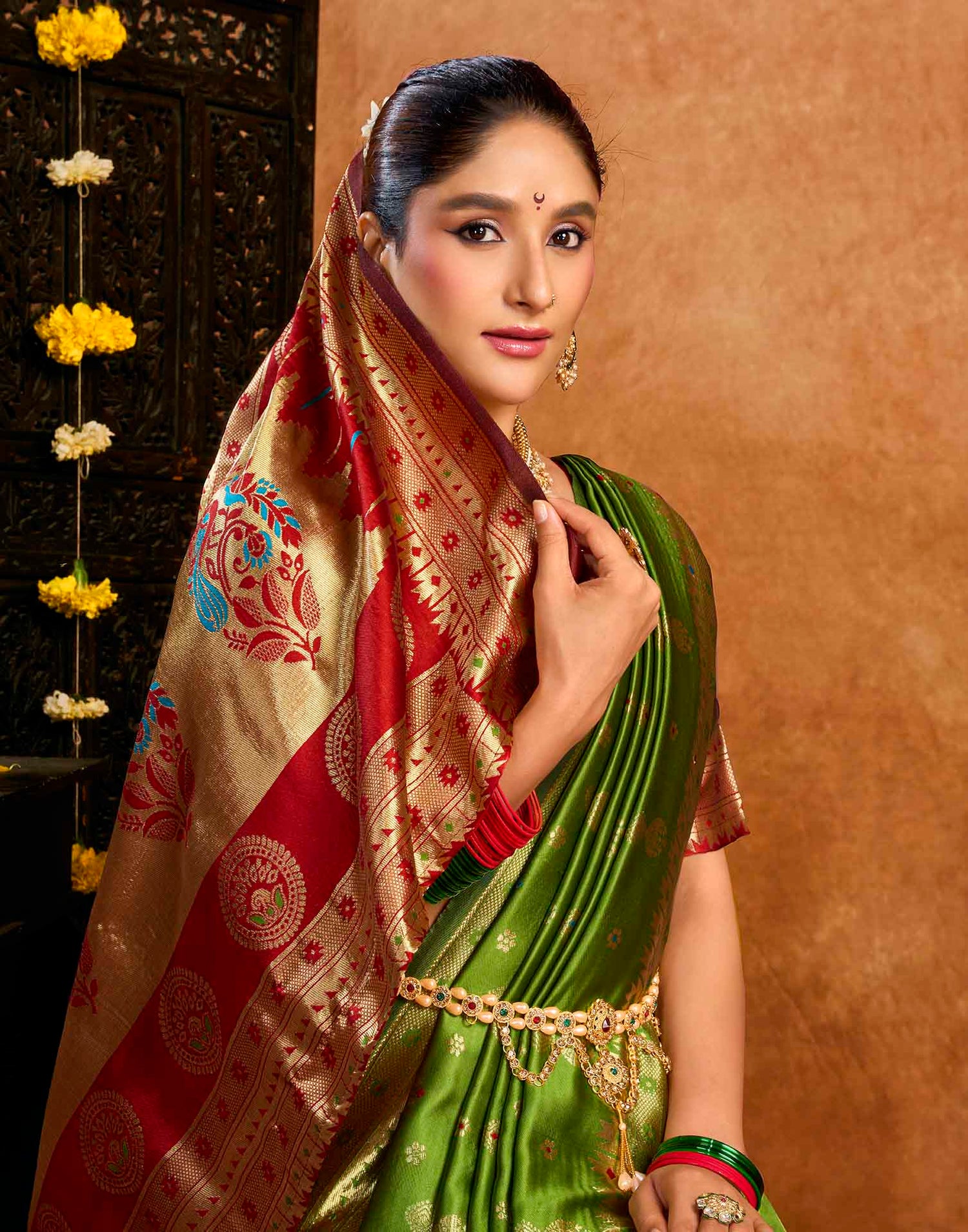 Green Silk Woven Paithani Saree