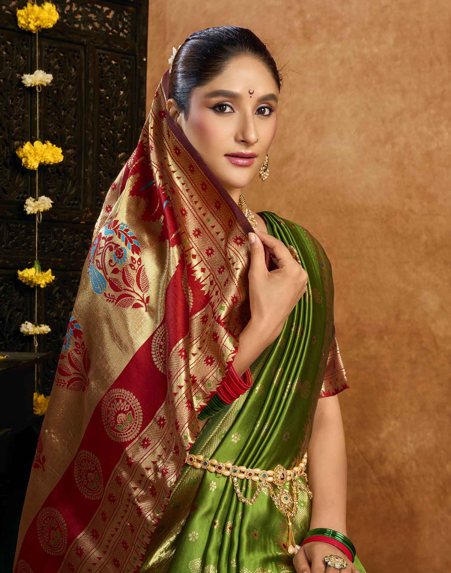 Green Silk Woven Paithani Saree