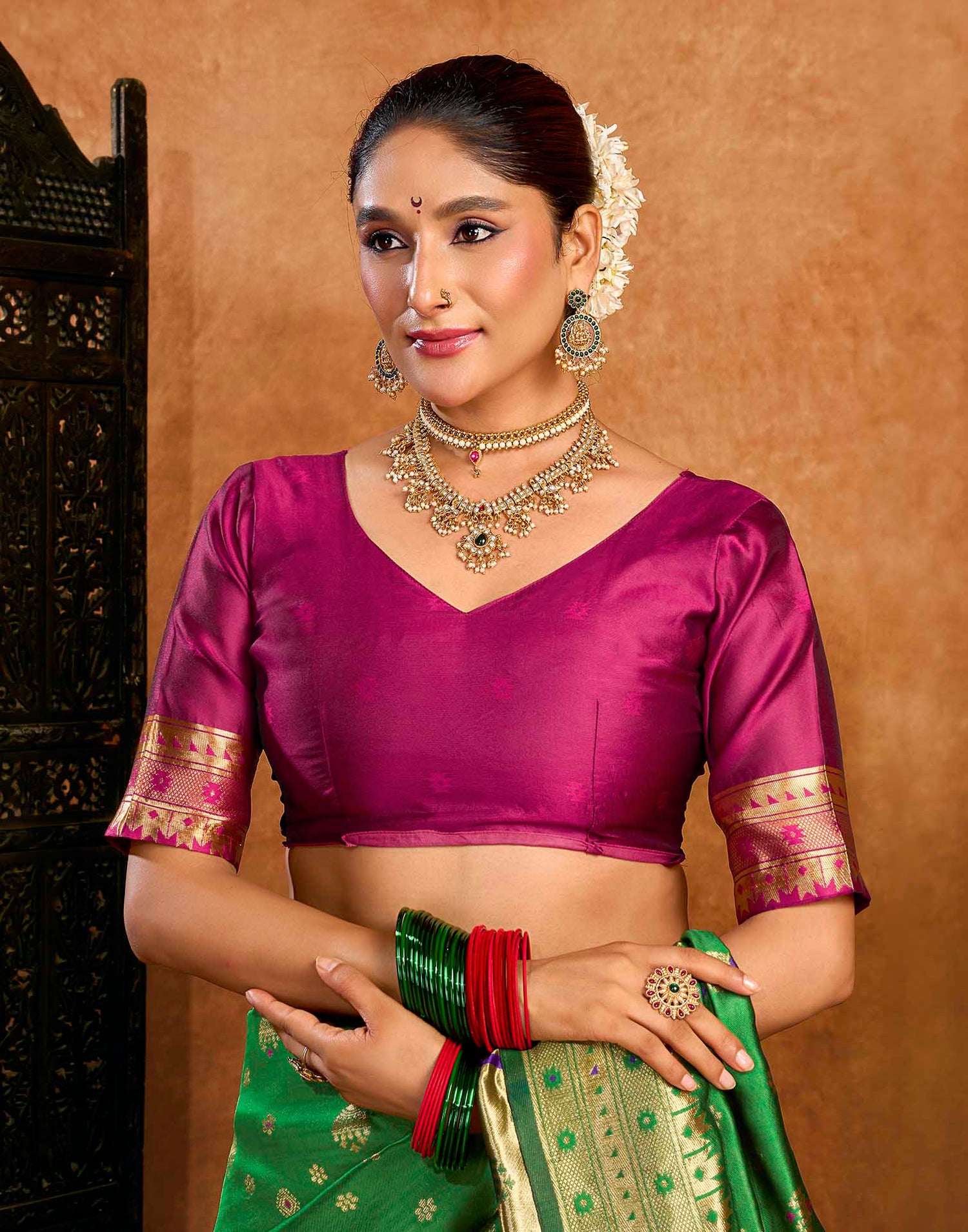 Green Silk Woven Paithani Saree