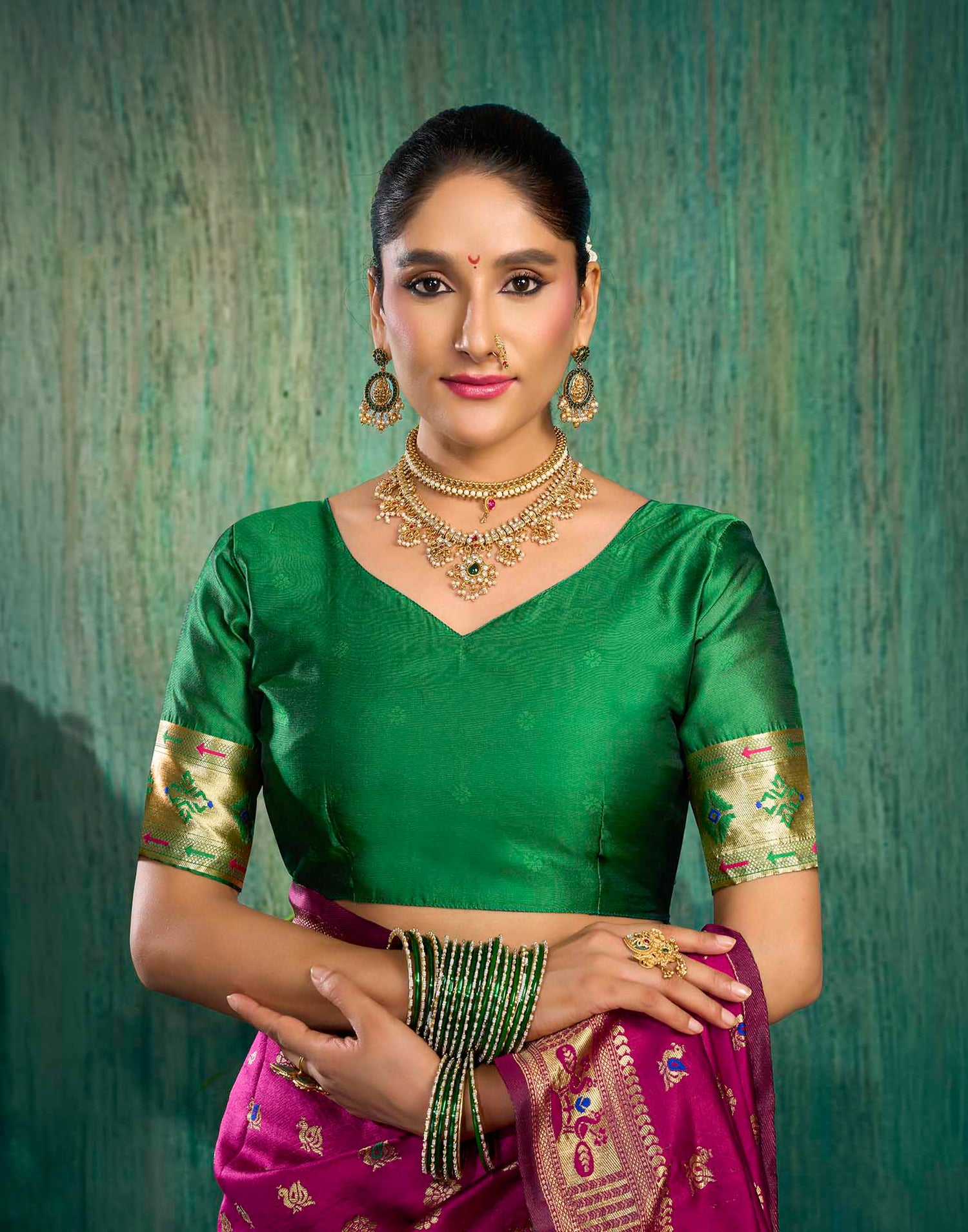 Pink Silk Woven Paithani Saree