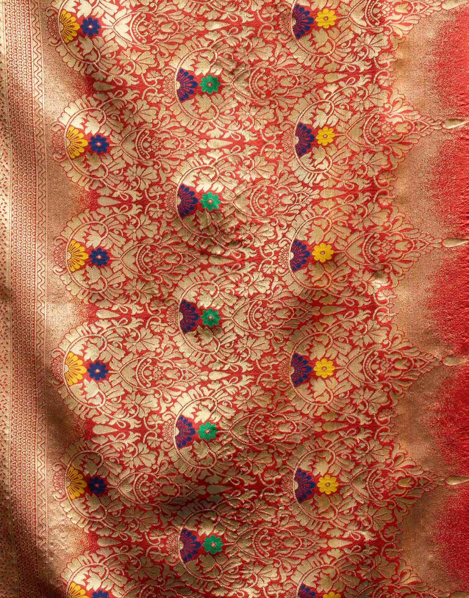 Blue Silk Woven Banarasi Saree