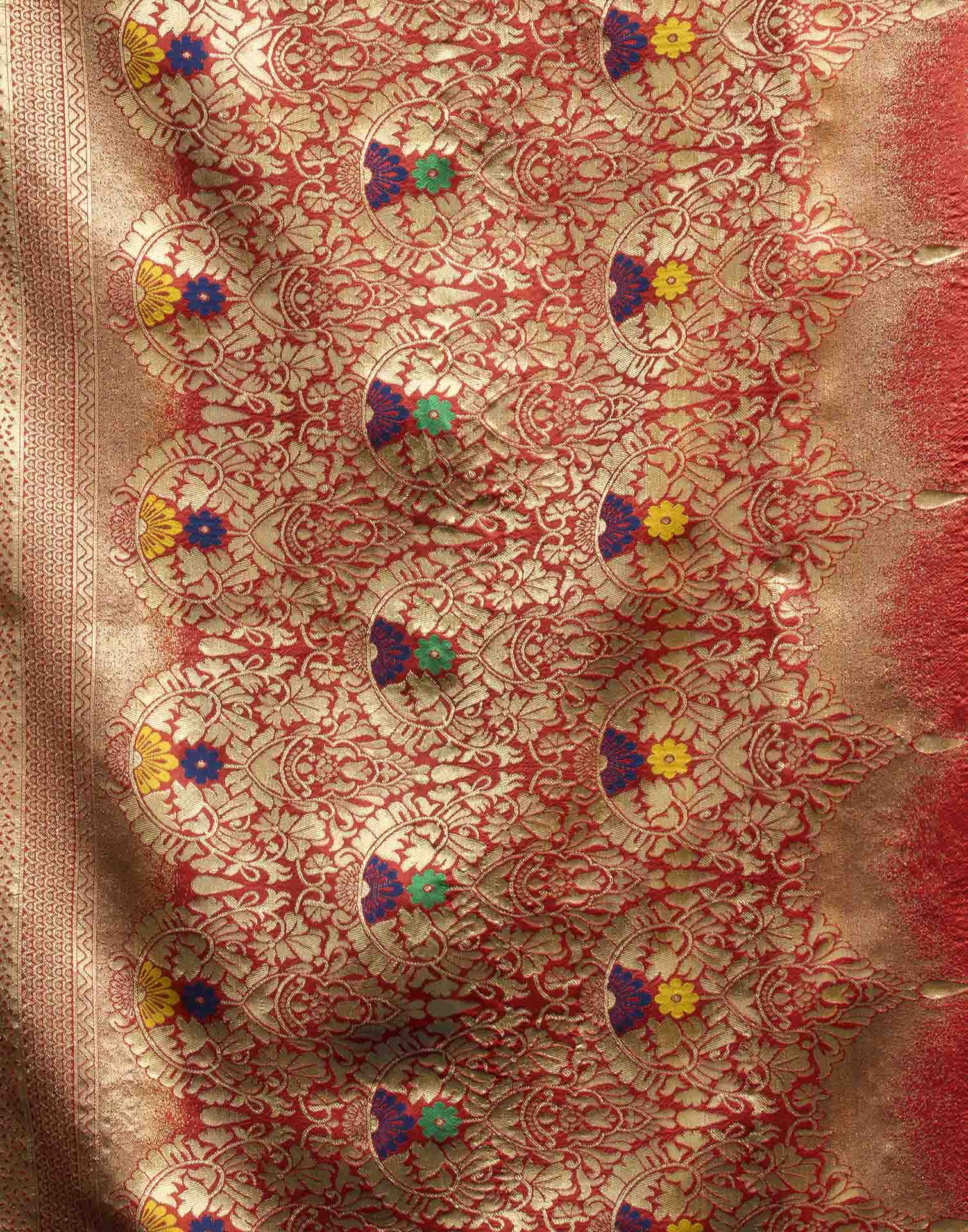 Blue Silk Woven Banarasi Saree