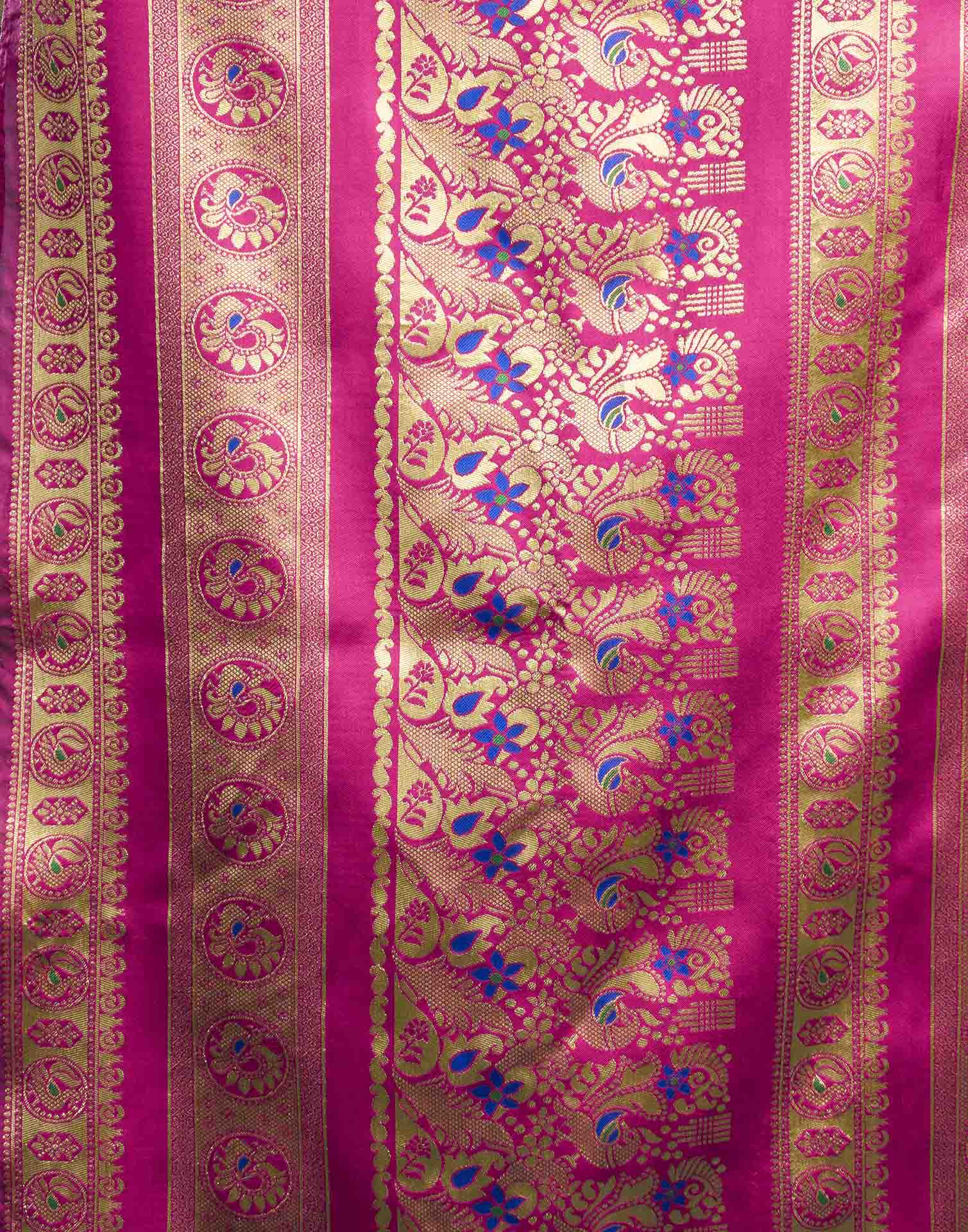 Royal Blue Silk Woven Paithani Saree