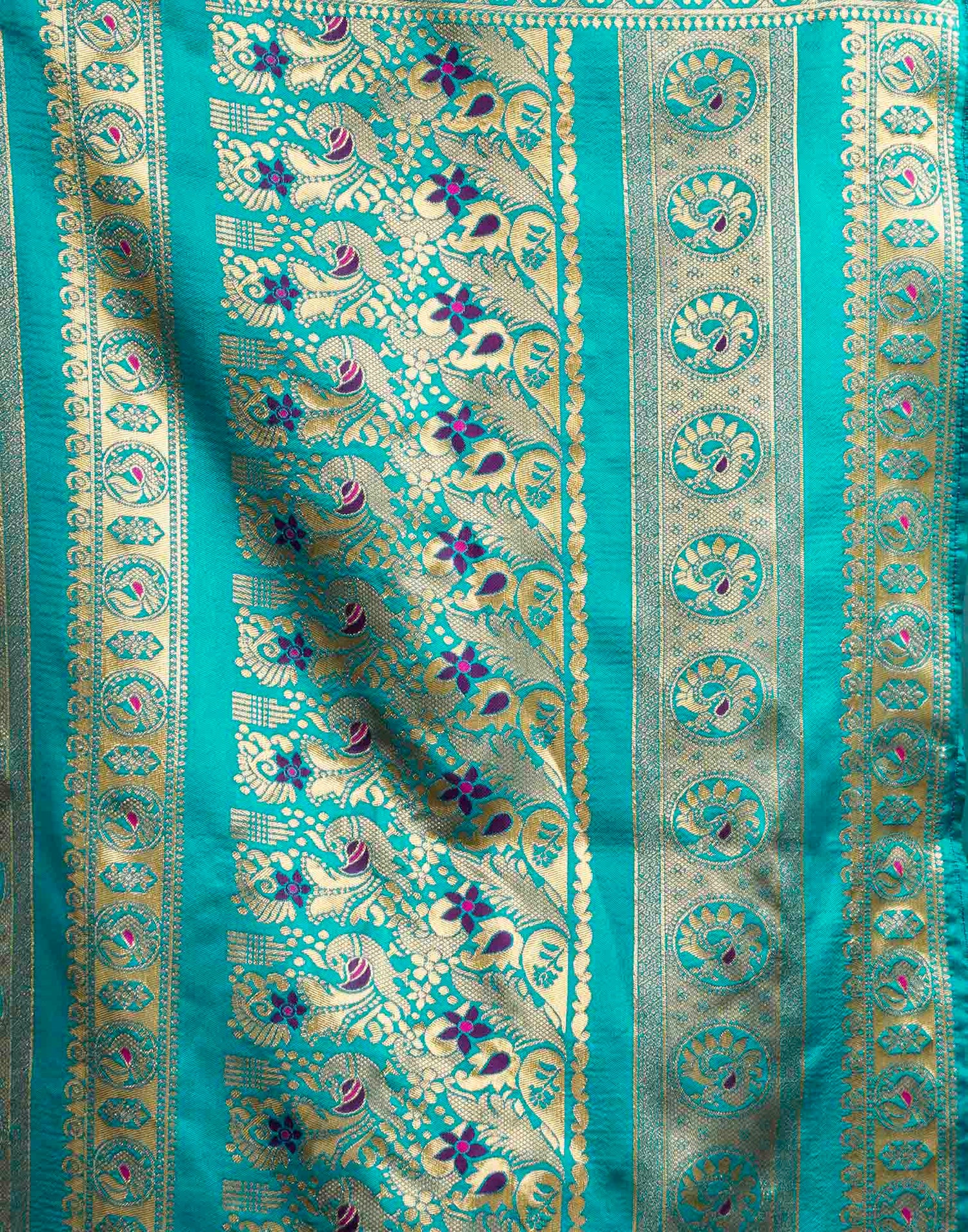 Purple Silk Woven Paithani Saree