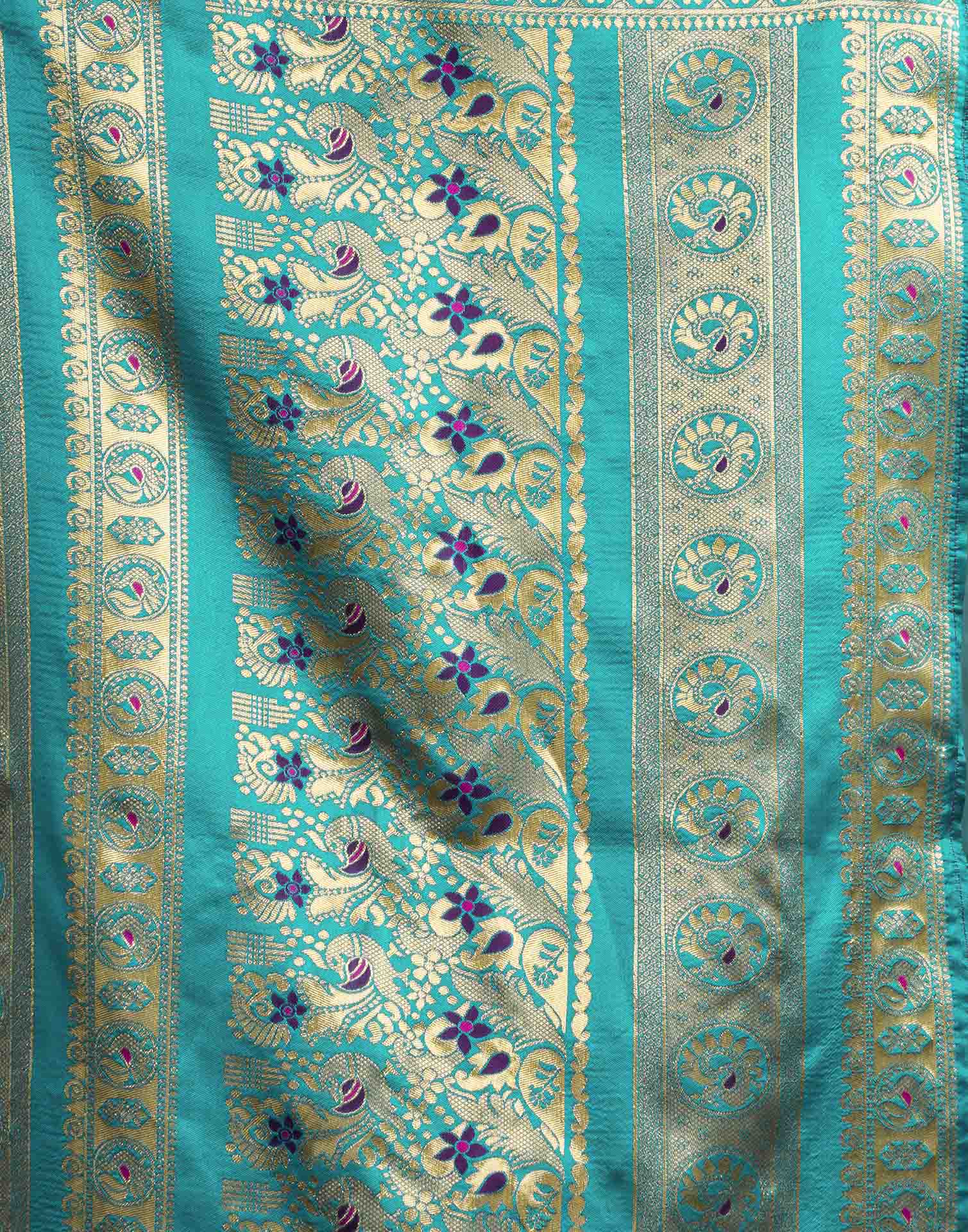 Purple Silk Woven Paithani Saree