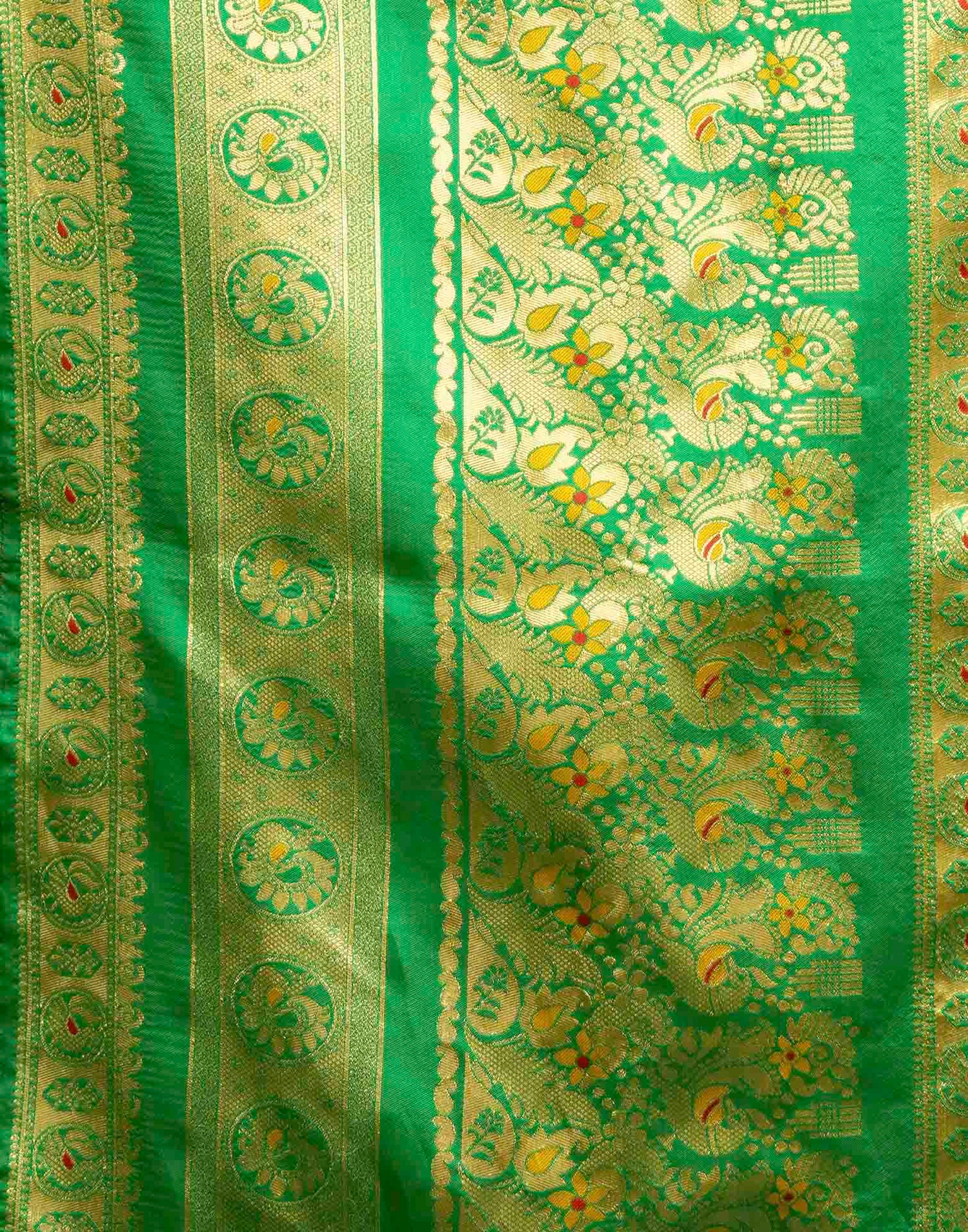 Yellow Silk Woven Paithani Saree