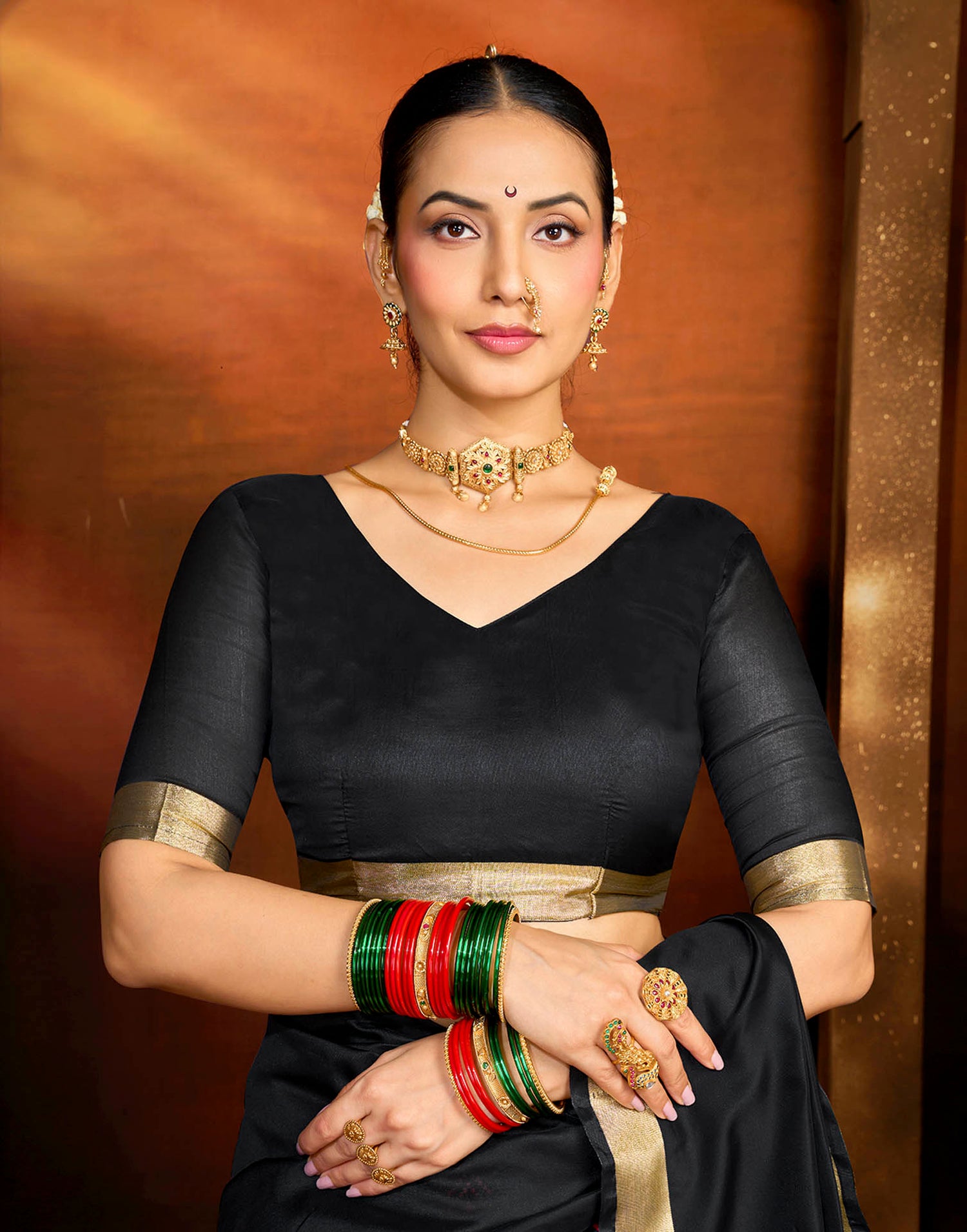Black Silk Woven Paithani Saree