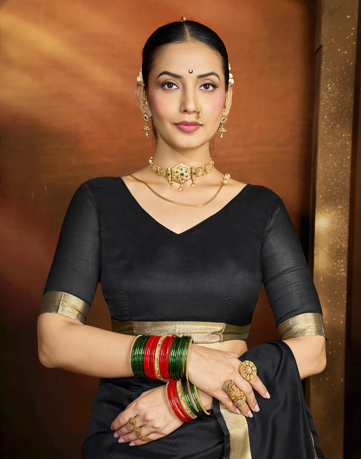 Black Silk Woven Paithani Saree