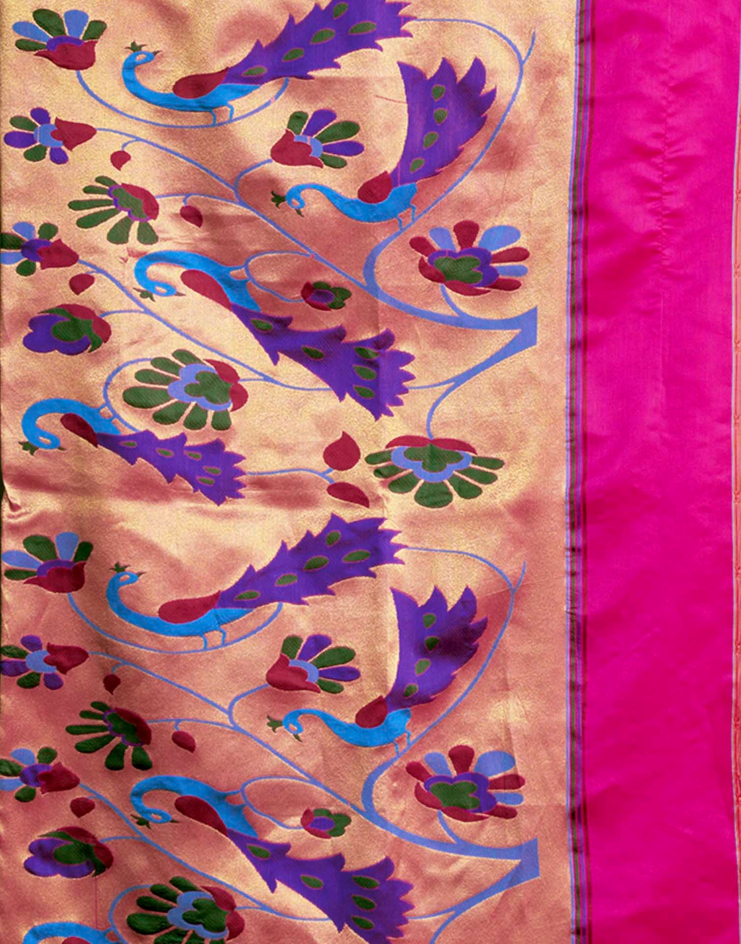 Pink Silk Woven Paithani Saree
