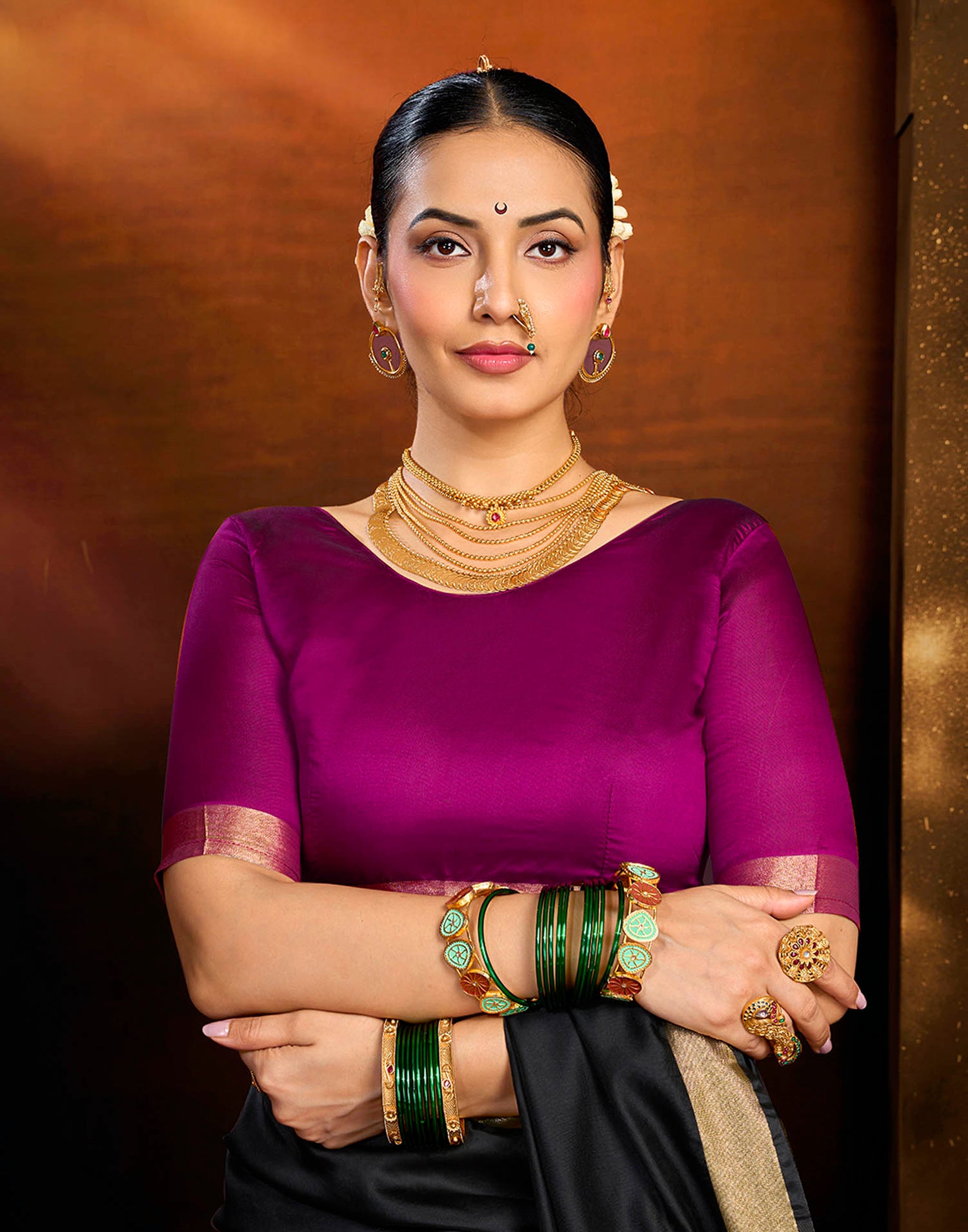Black Silk Woven Paithani Saree